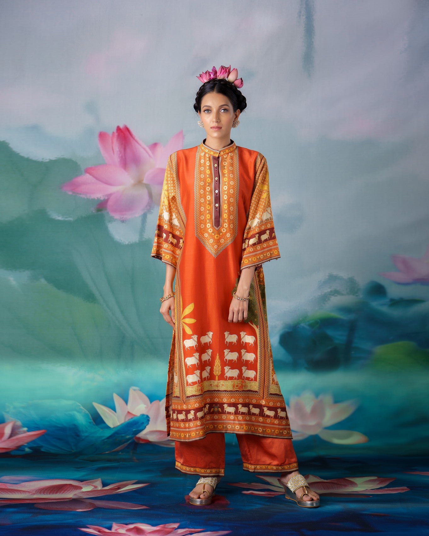 Pichwai : Ghazala - Rust