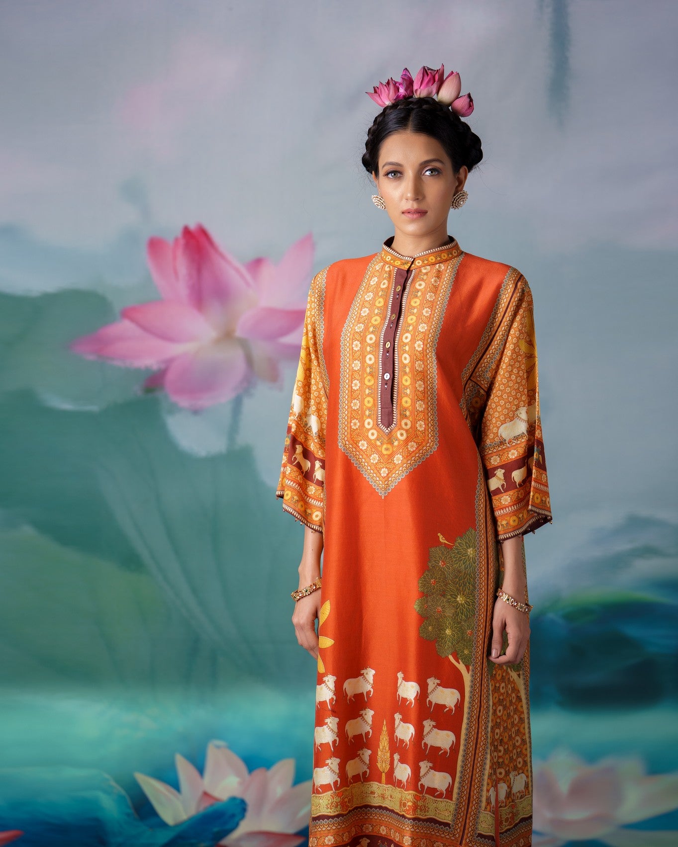 Pichwai : Ghazala - Rust