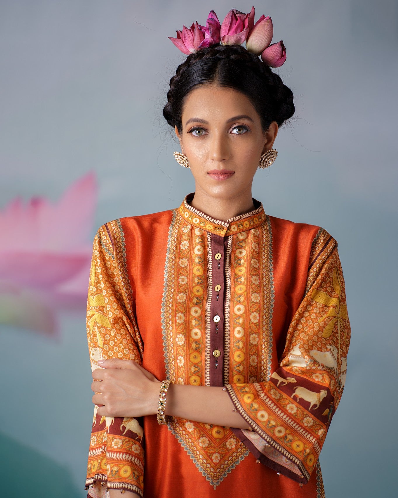Pichwai : Ghazala - Rust