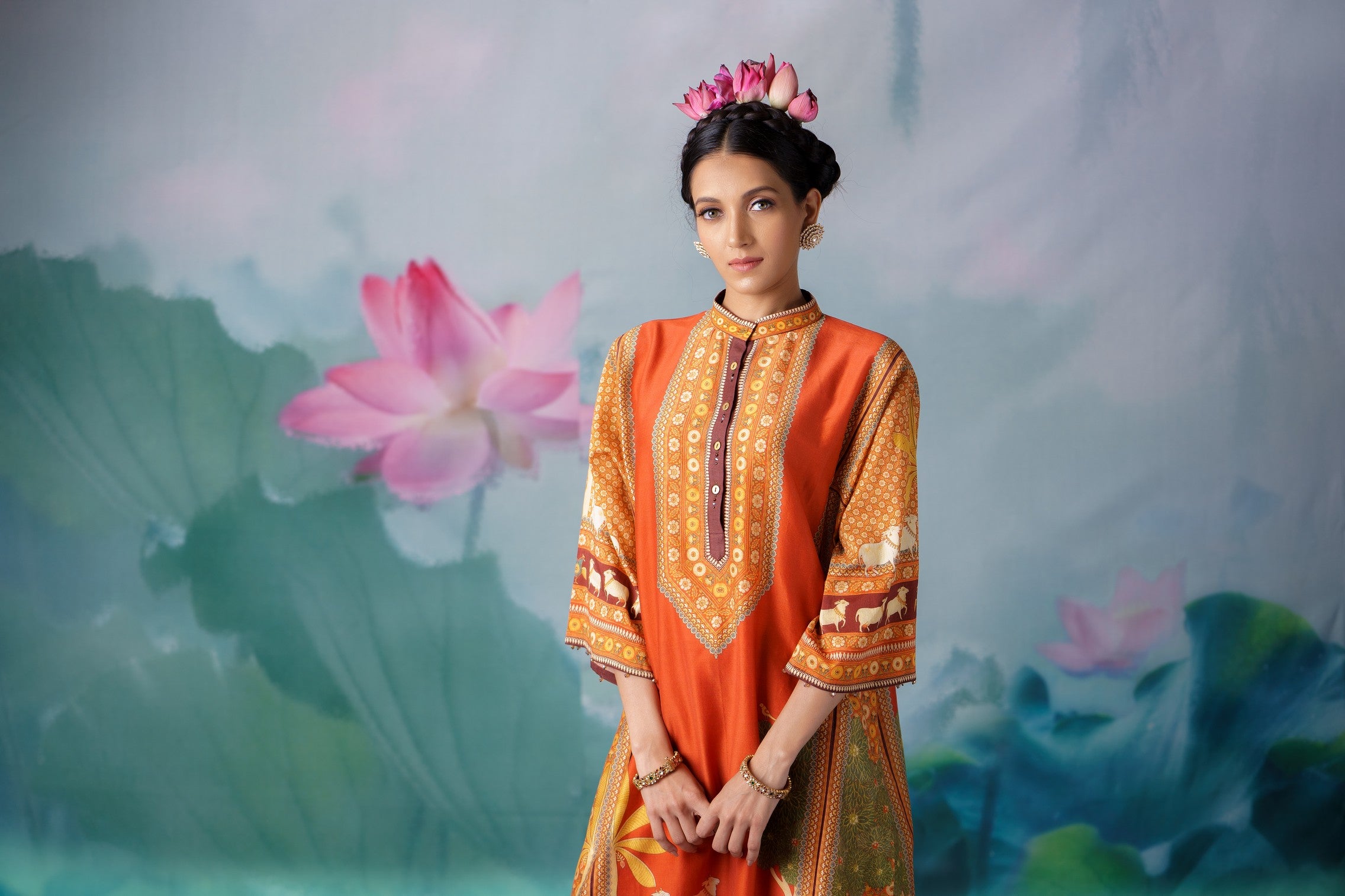 Pichwai : Ghazala - Rust