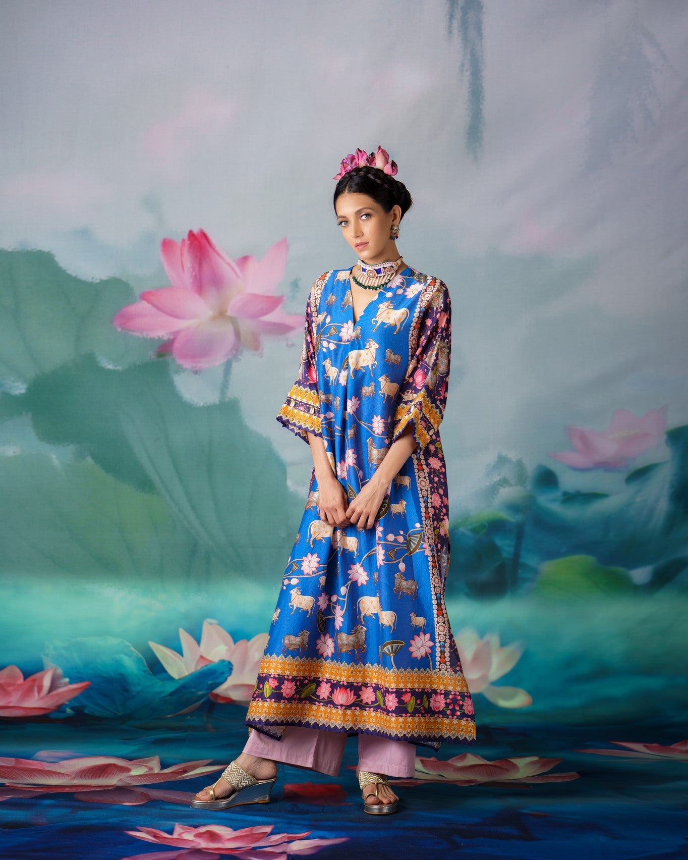 Pichwai : Banera - Blue