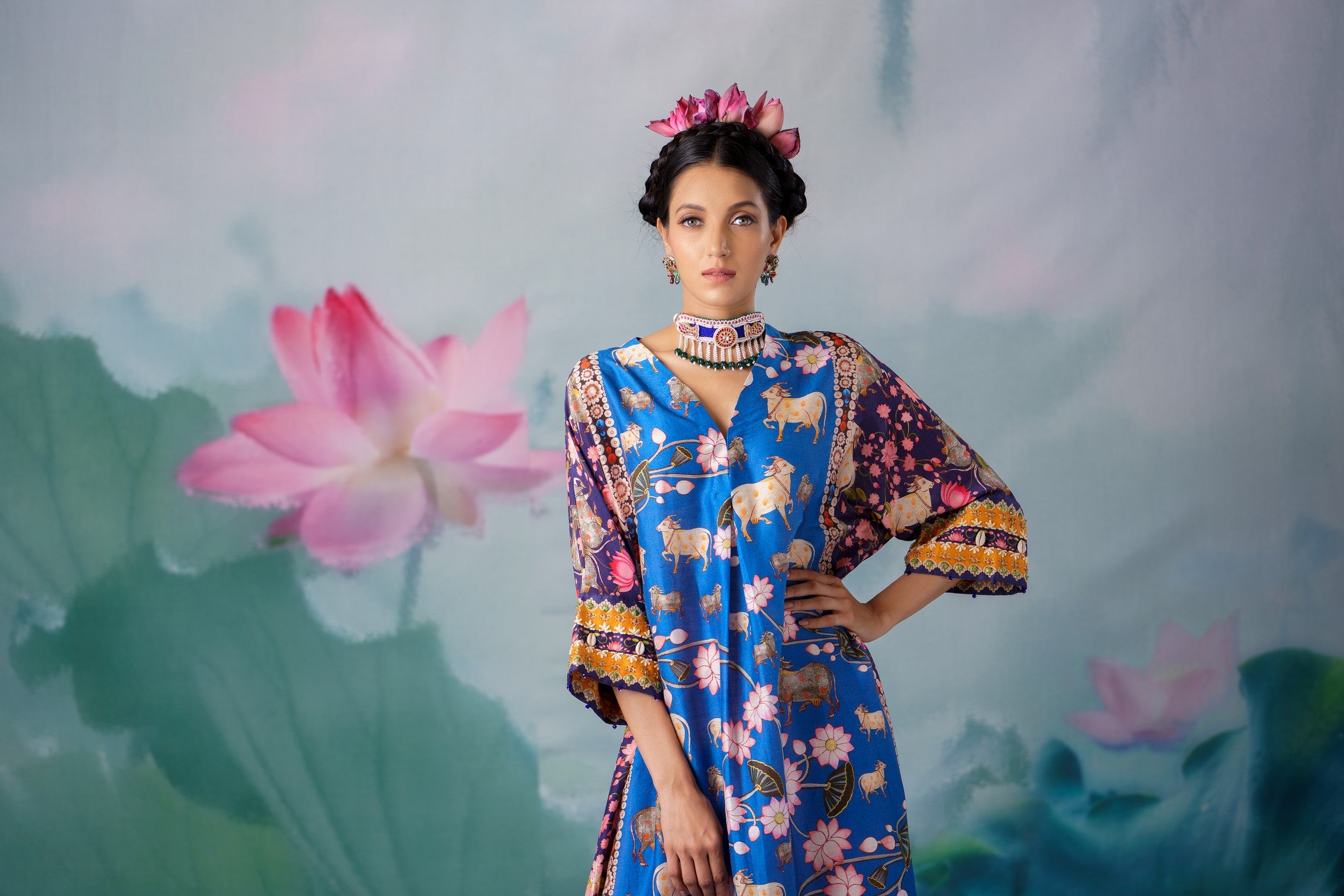 Pichwai : Banera - Blue