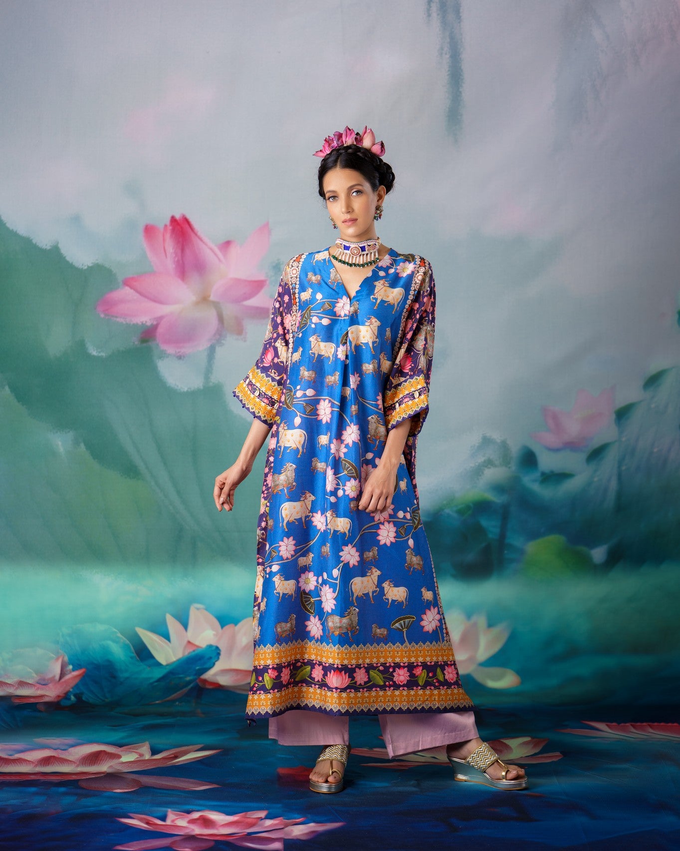 Pichwai : Banera - Blue