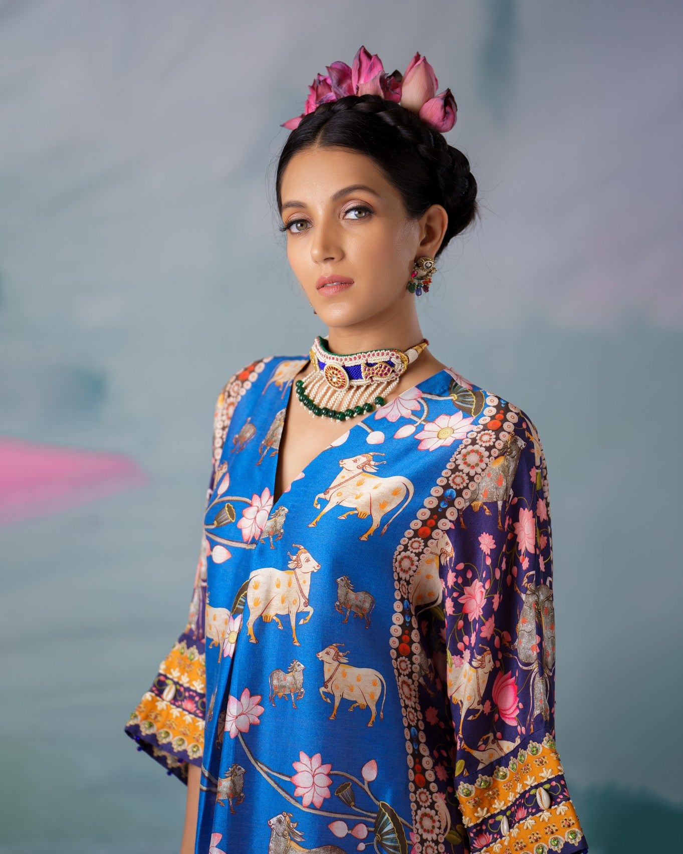 Pichwai : Banera - Blue