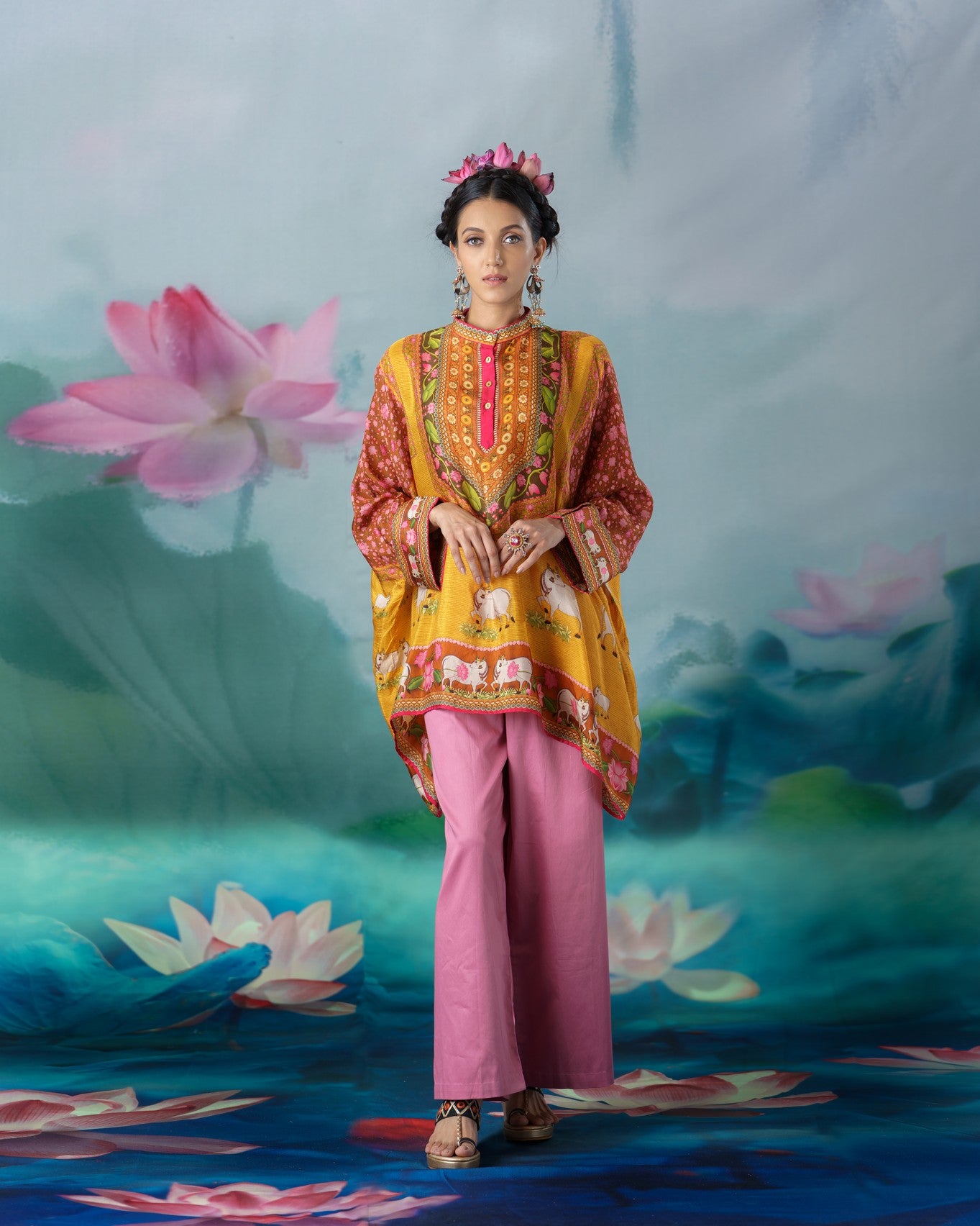 Pichwai : Chanel - Mustard