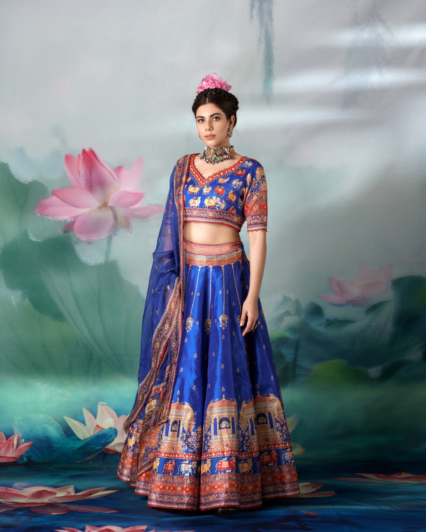 Pichwai : Leela - Blue