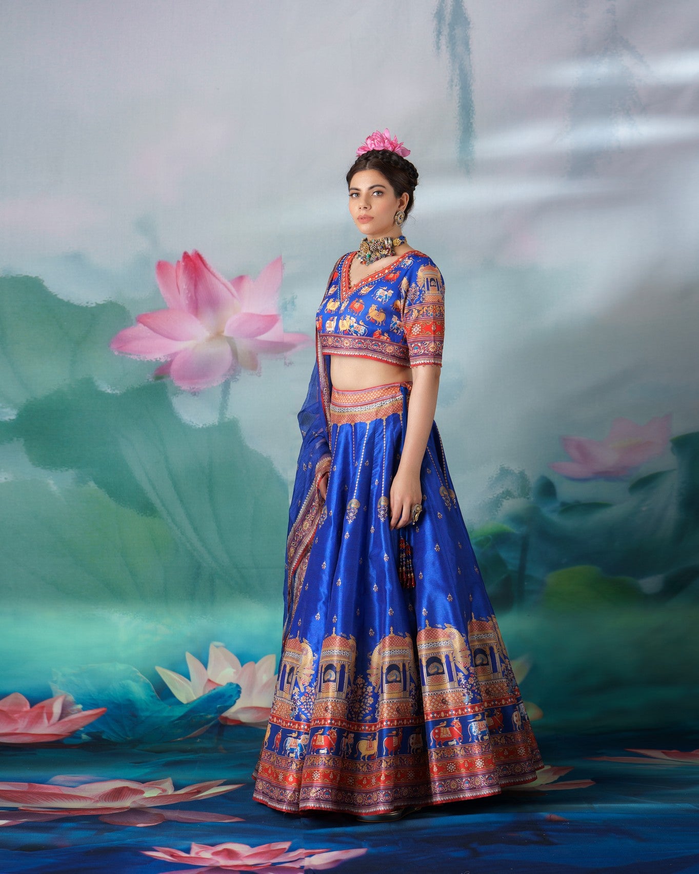 Pichwai : Leela - Blue