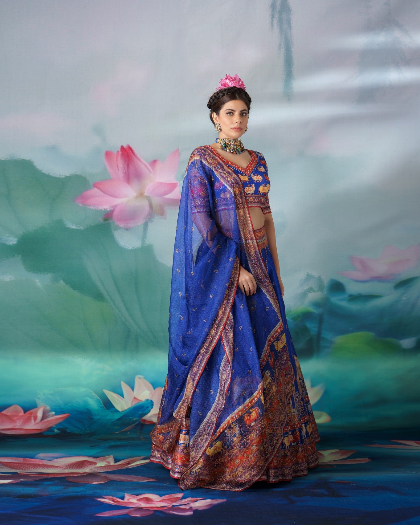 Pichwai : Leela - Blue