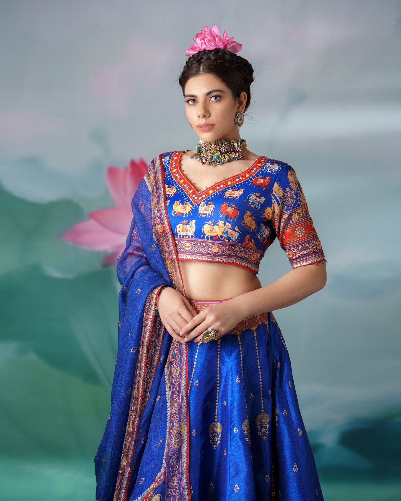 Pichwai : Leela - Blue