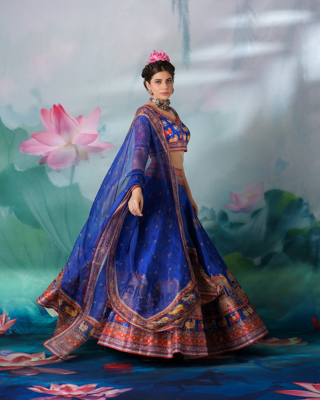 Pichwai : Leela - Blue