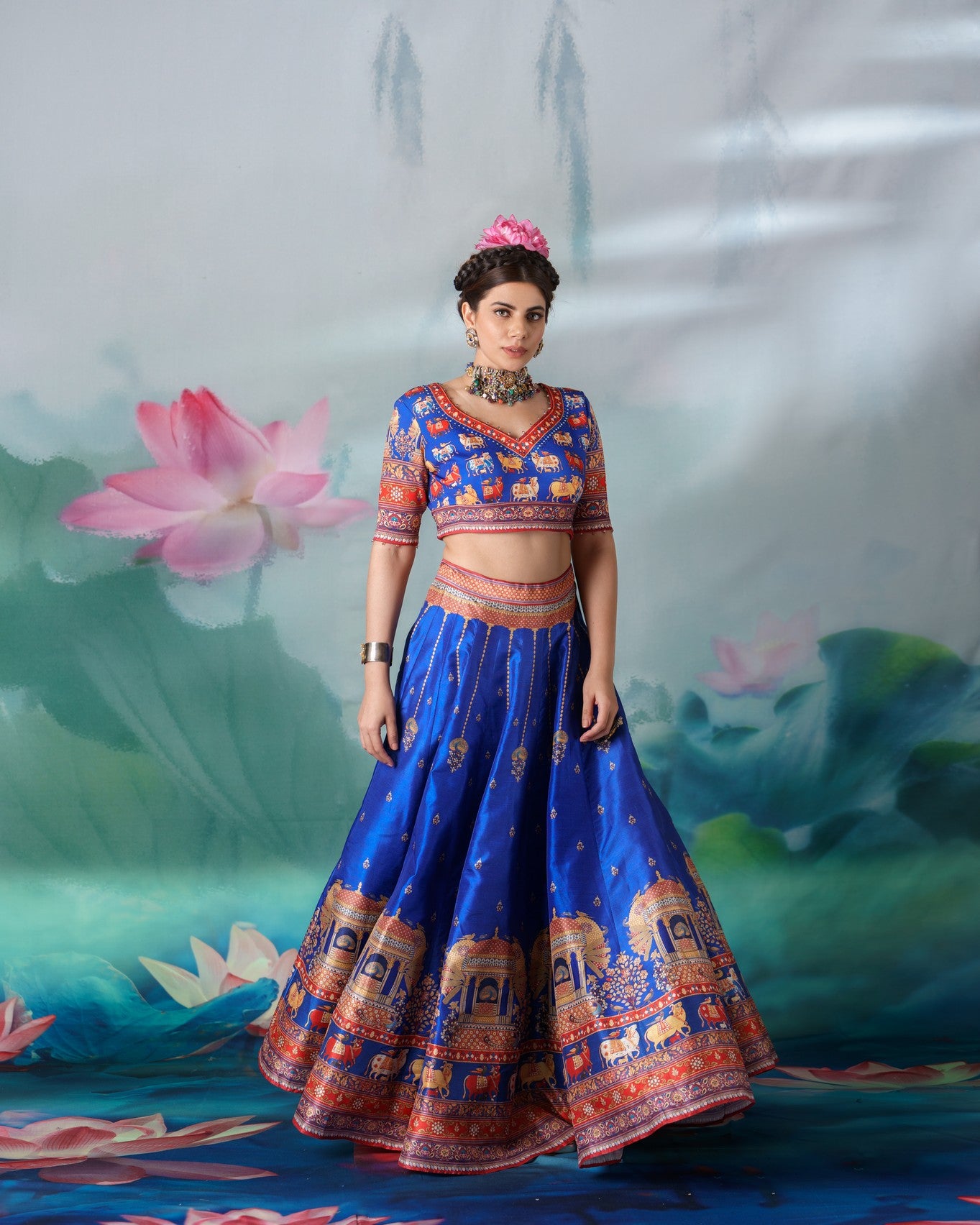 Pichwai : Leela - Blue