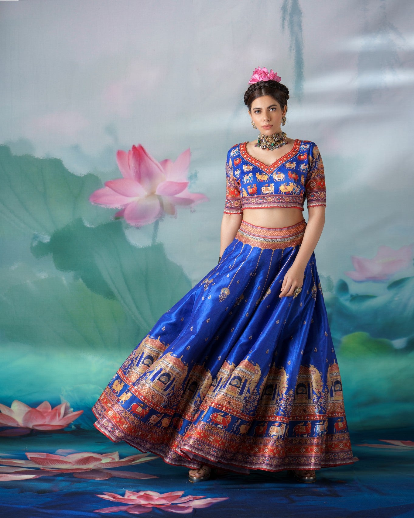Pichwai : Leela - Blue