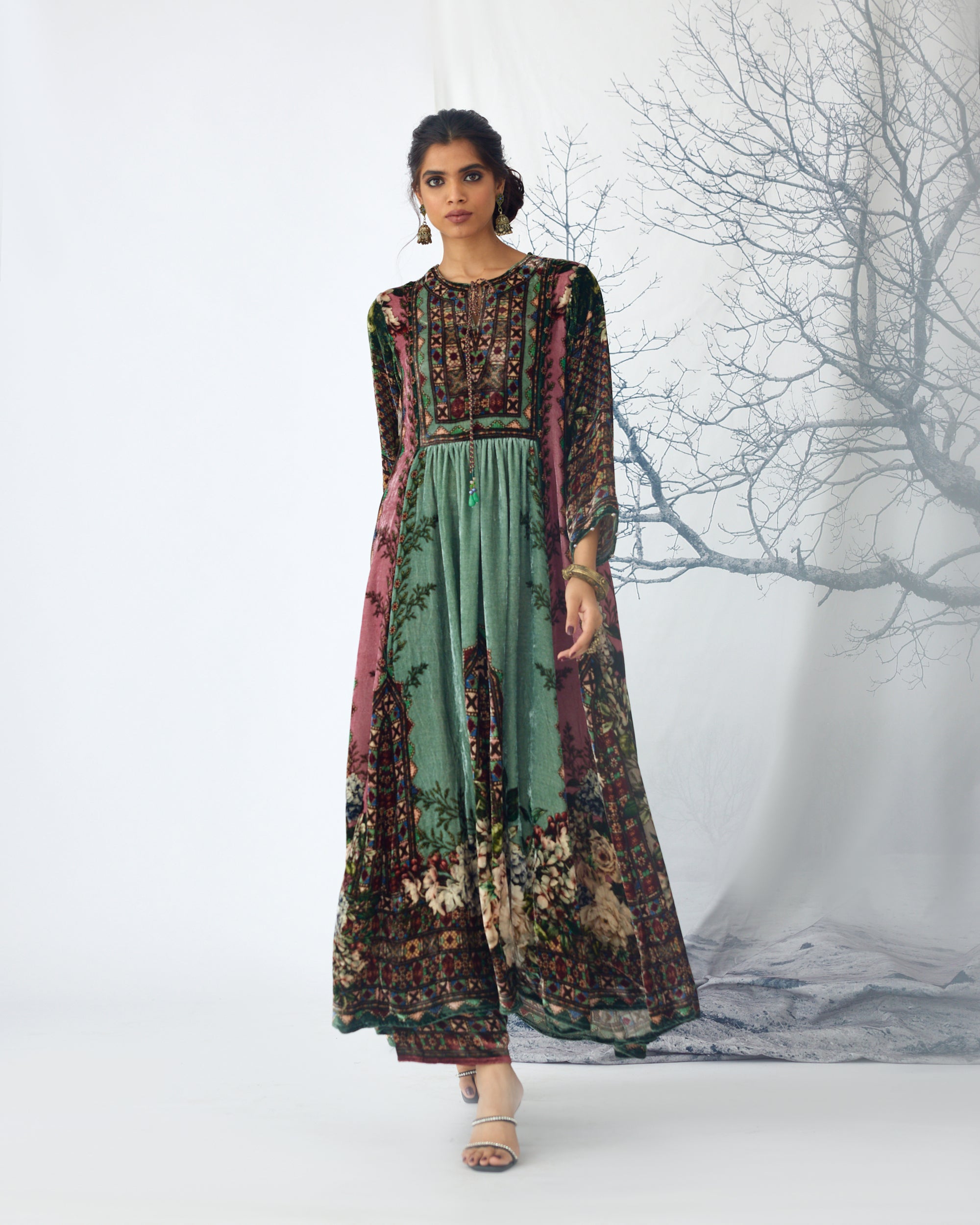 Notting Hill : Anisha - Sage/Dusty Rose