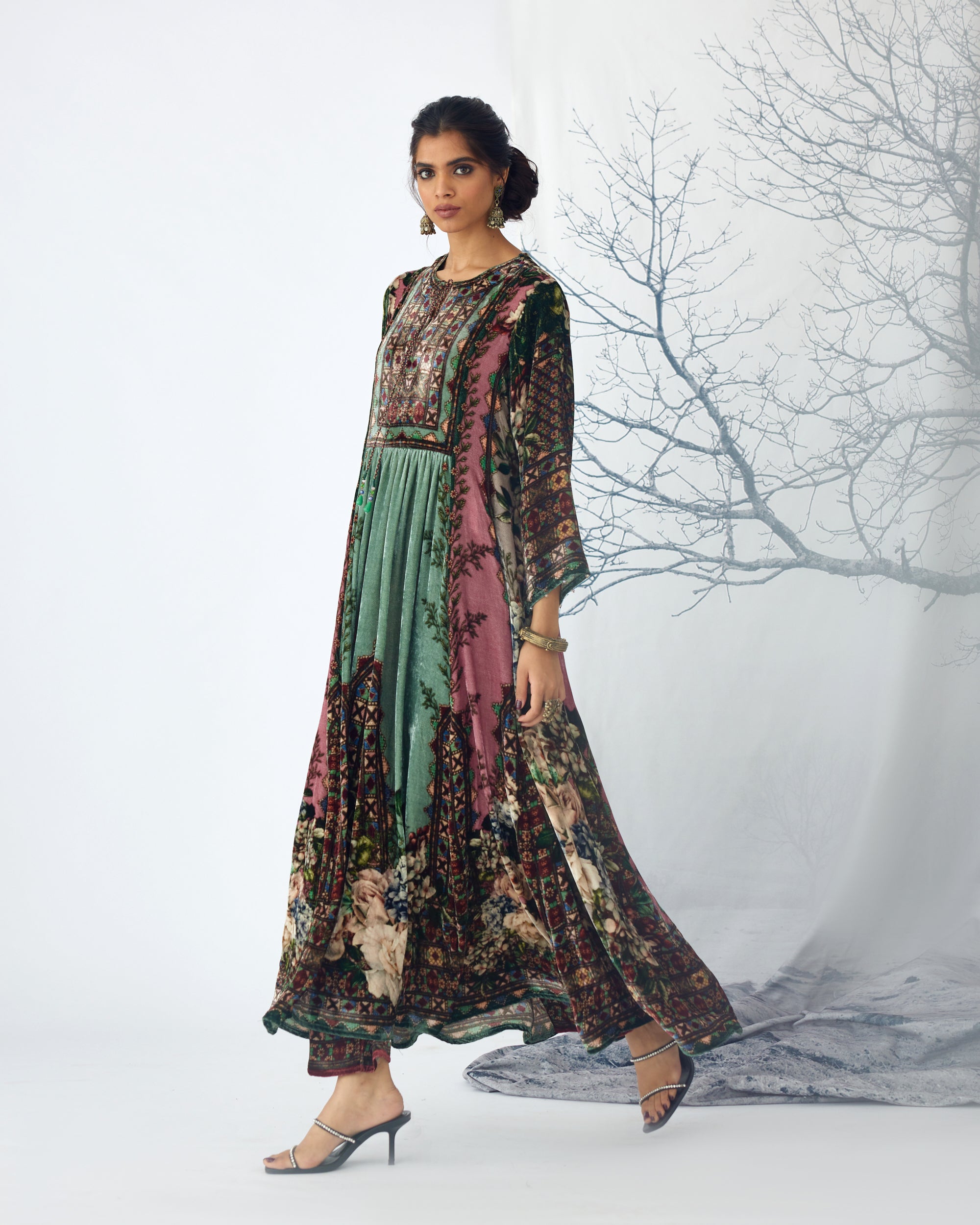 Notting Hill : Anisha - Sage/Dusty Rose