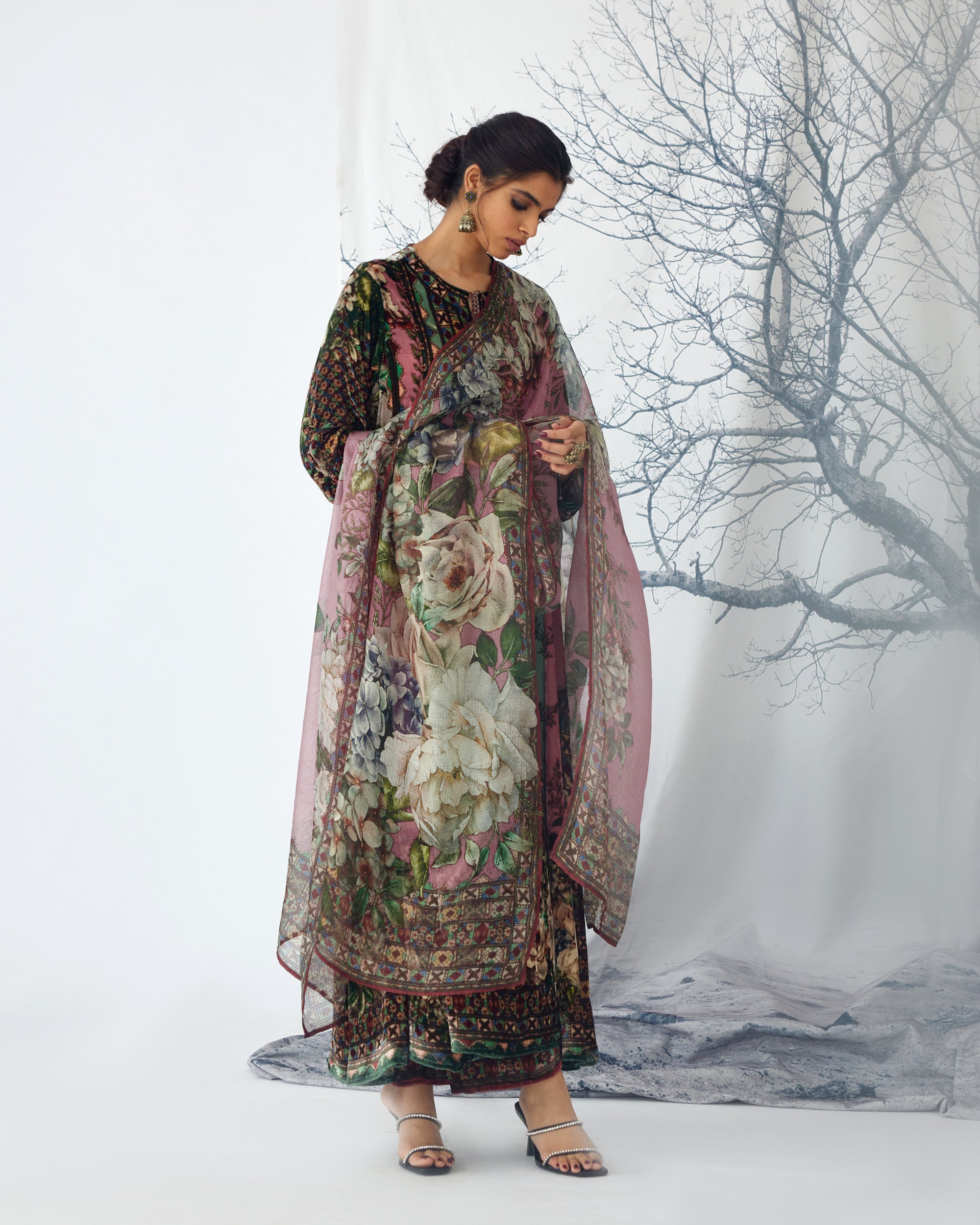 Notting Hill : Anisha - Sage/Dusty Rose