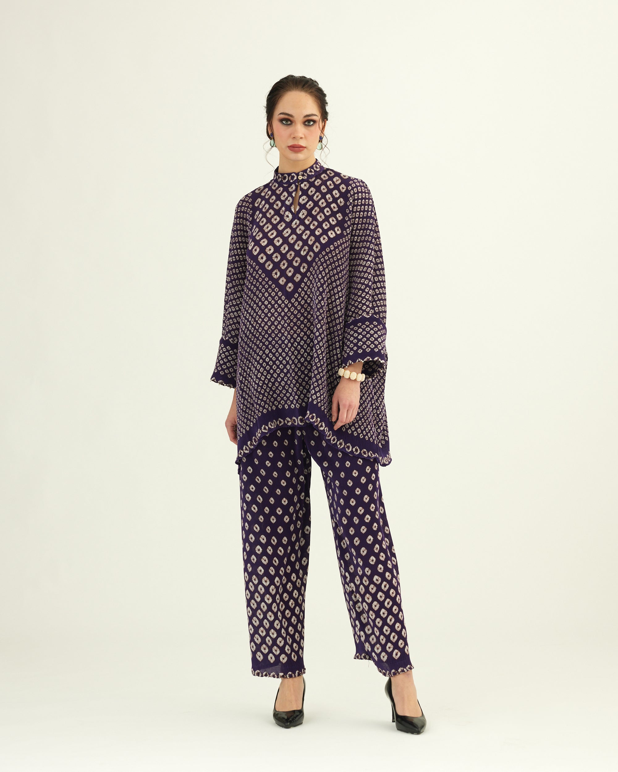 Dibbia Plisse : Chanel Purple (2pc Set)