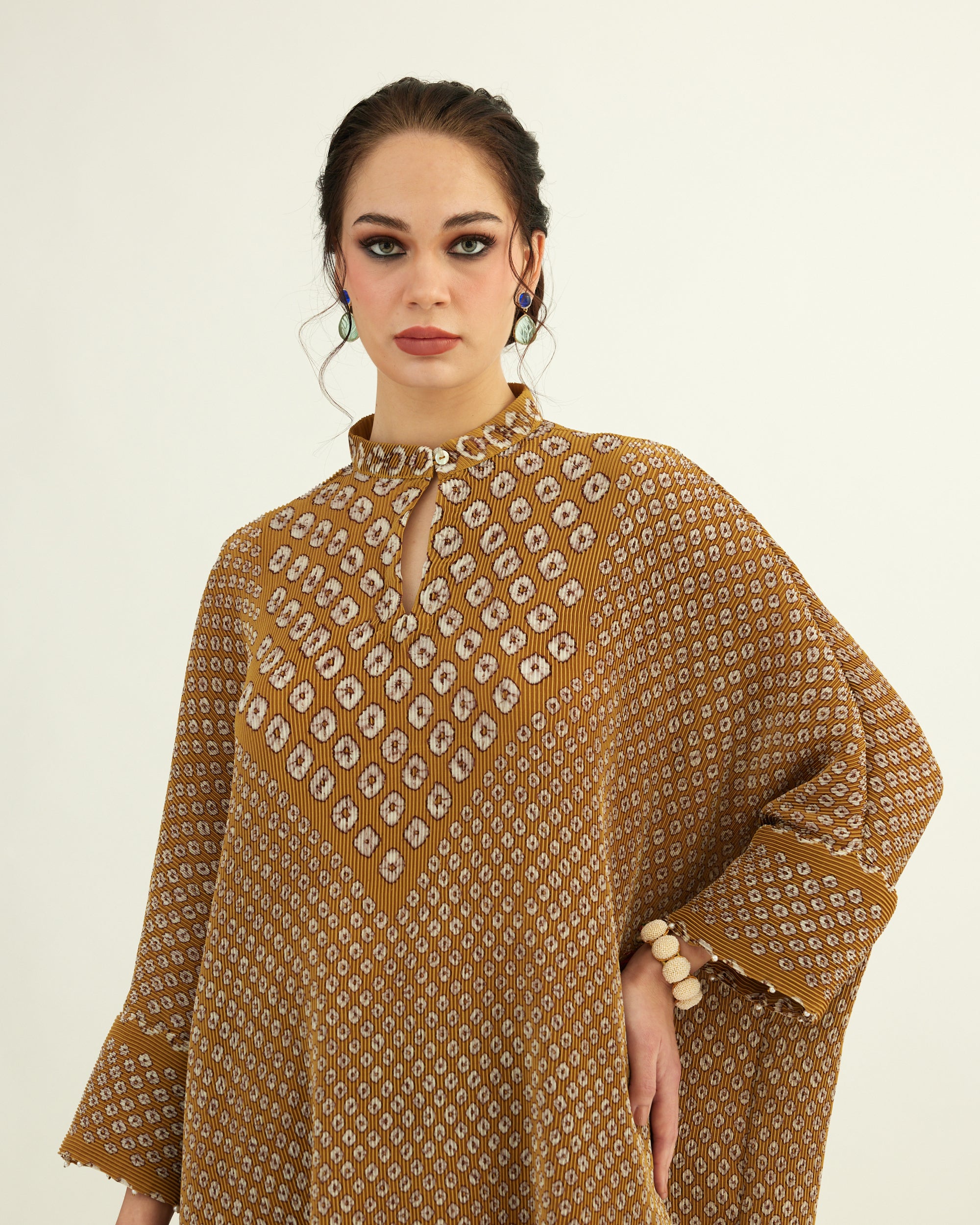 Dibbia Plisse : Chanel Mustard (2pc Set)