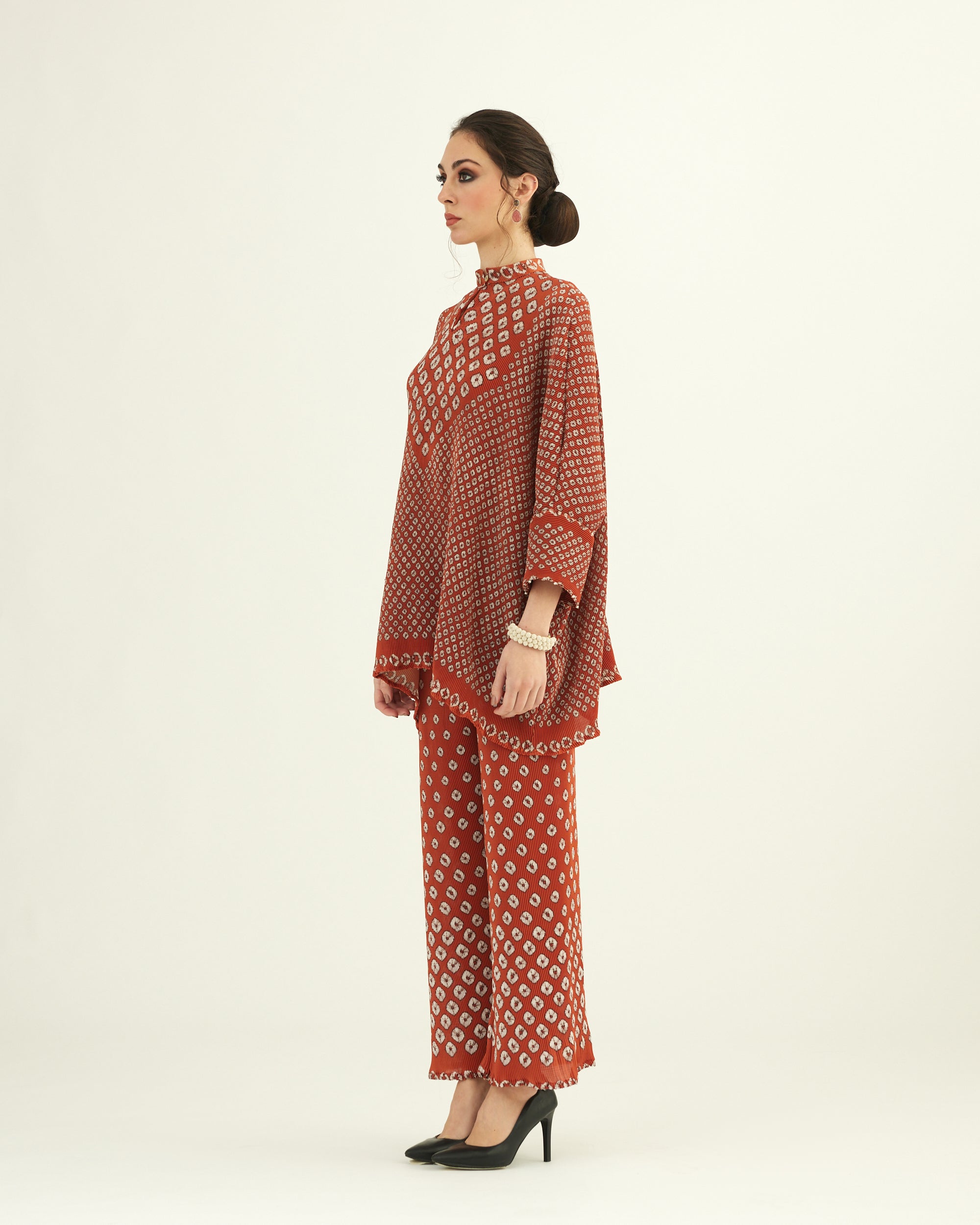 Dibbia Plisse : Chanel Rust (2pc Set)