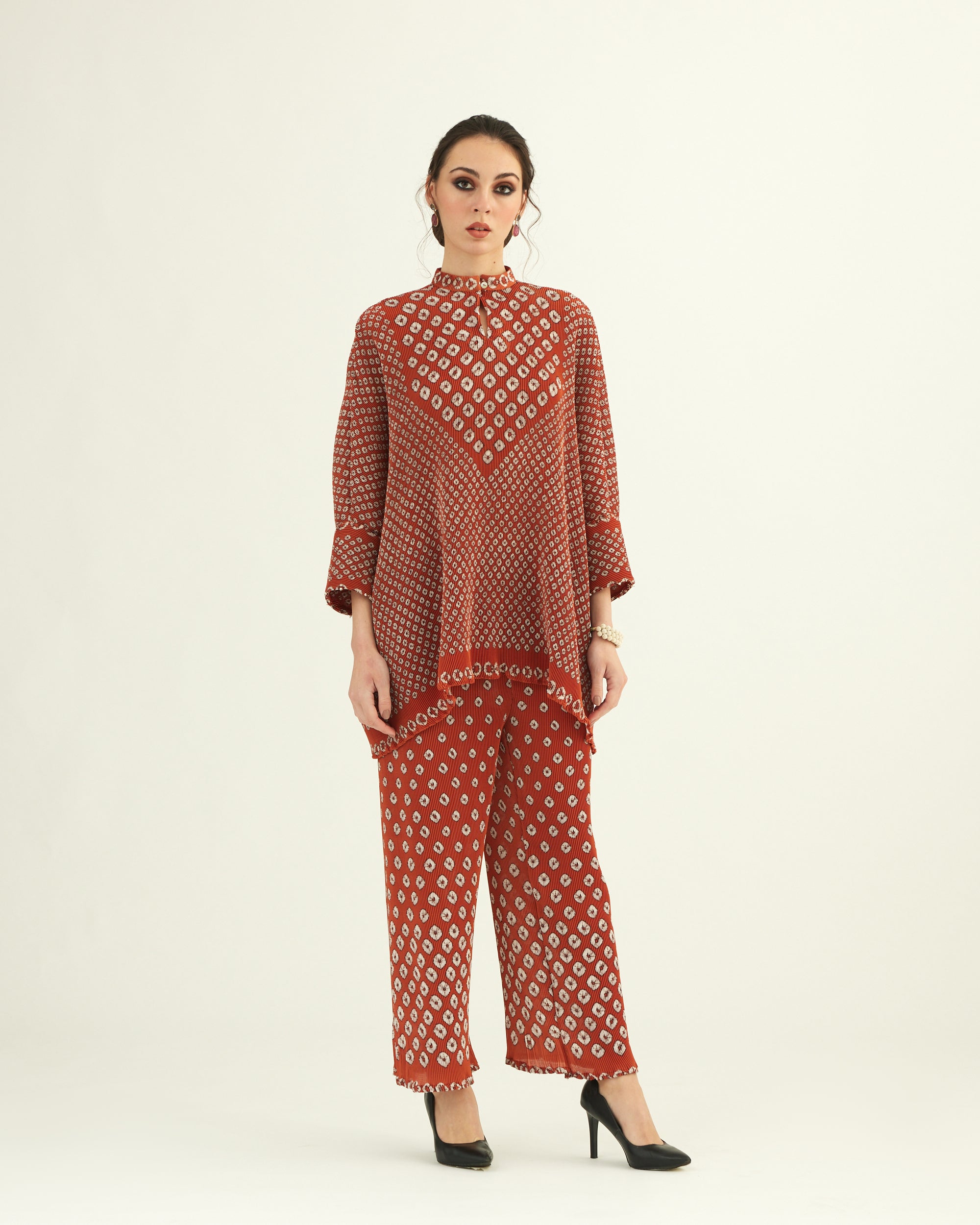 Dibbia Plisse : Chanel Rust (2pc Set)