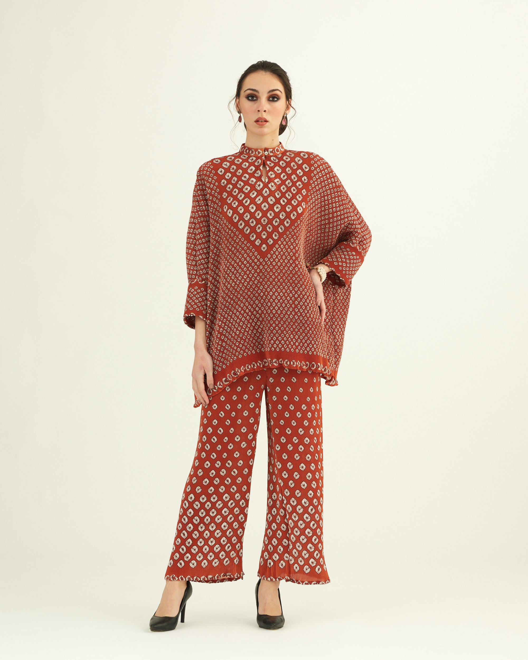 Dibbia Plisse : Chanel Rust (2pc Set)