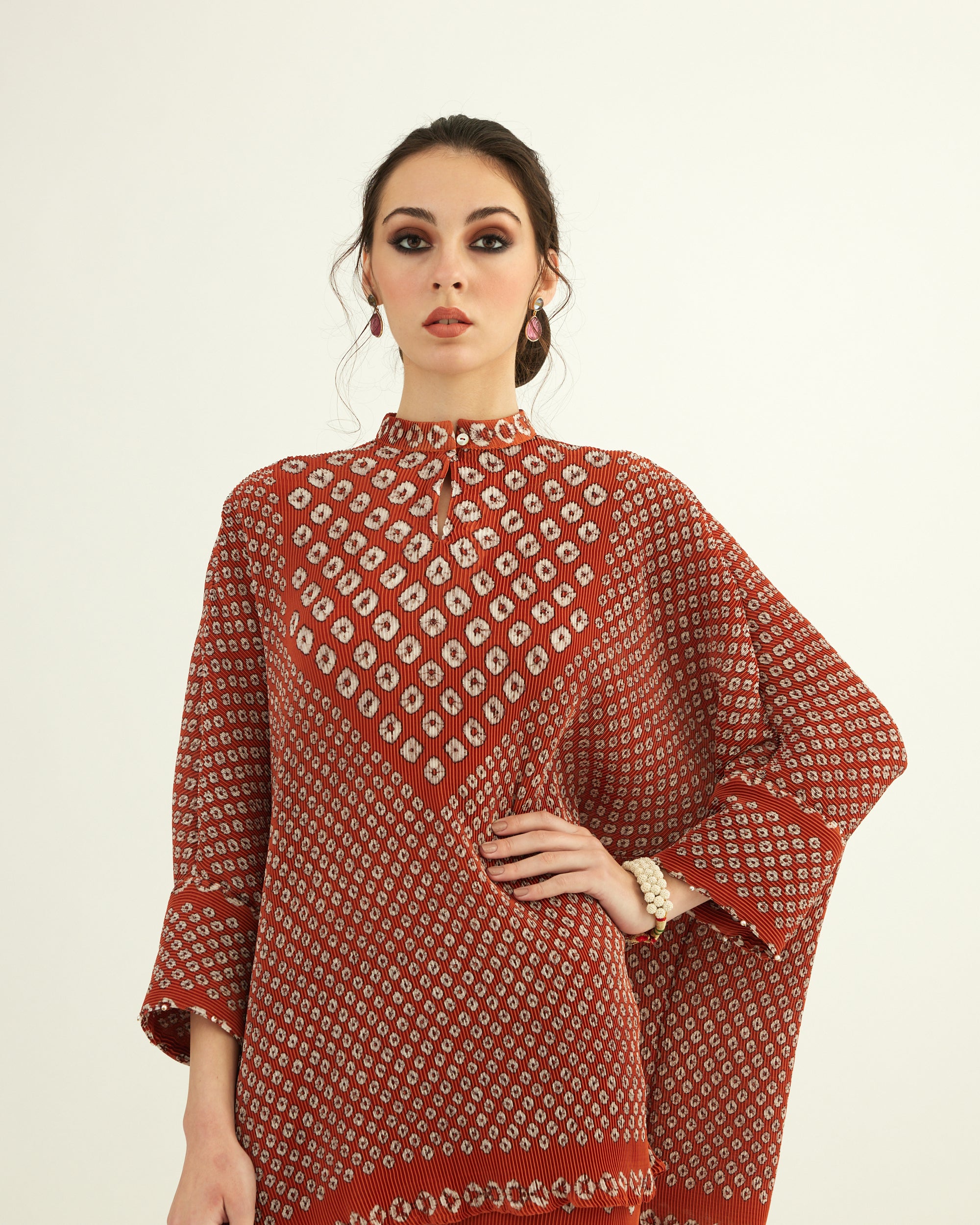 Dibbia Plisse : Chanel Rust (2pc Set)
