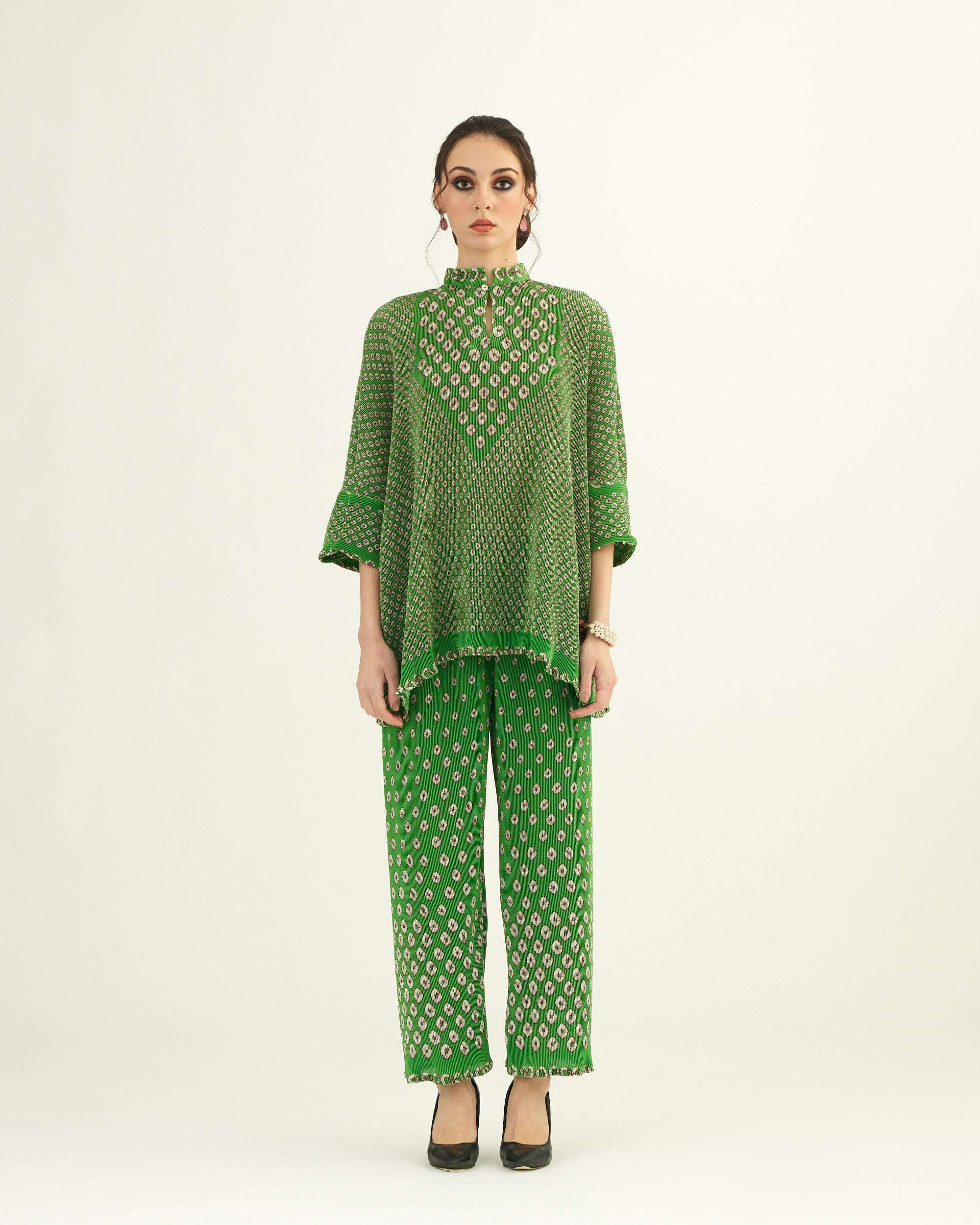 Dibbia Plisse : Chanel Lime (2pc Set)