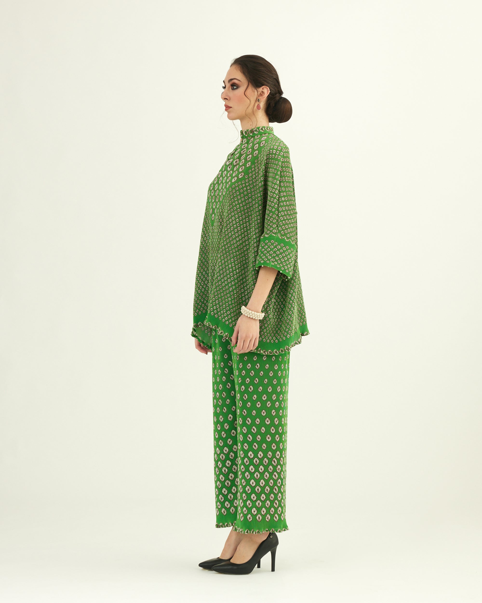 Dibbia Plisse : Chanel Lime (2pc Set)