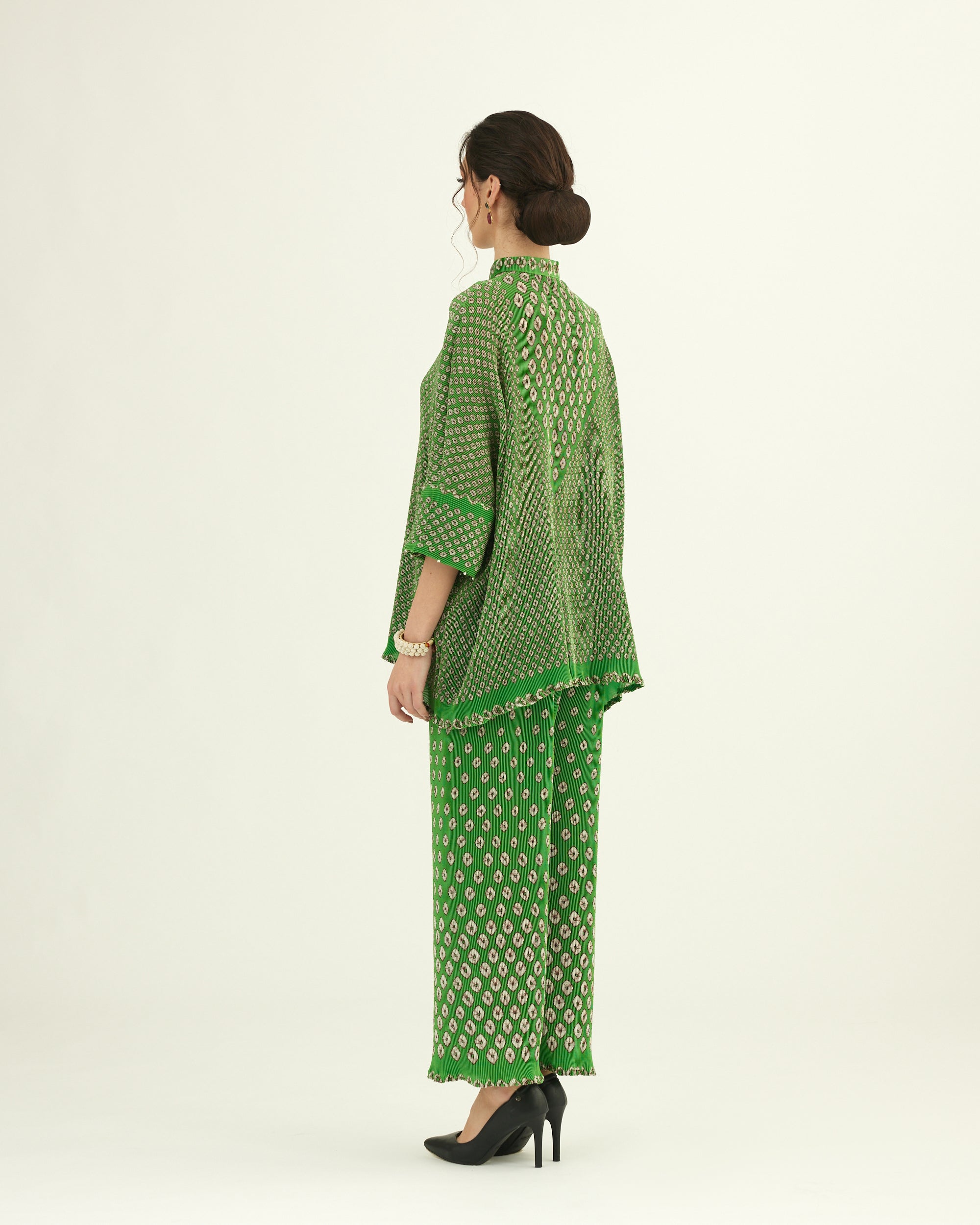 Dibbia Plisse : Chanel Lime (2pc Set)