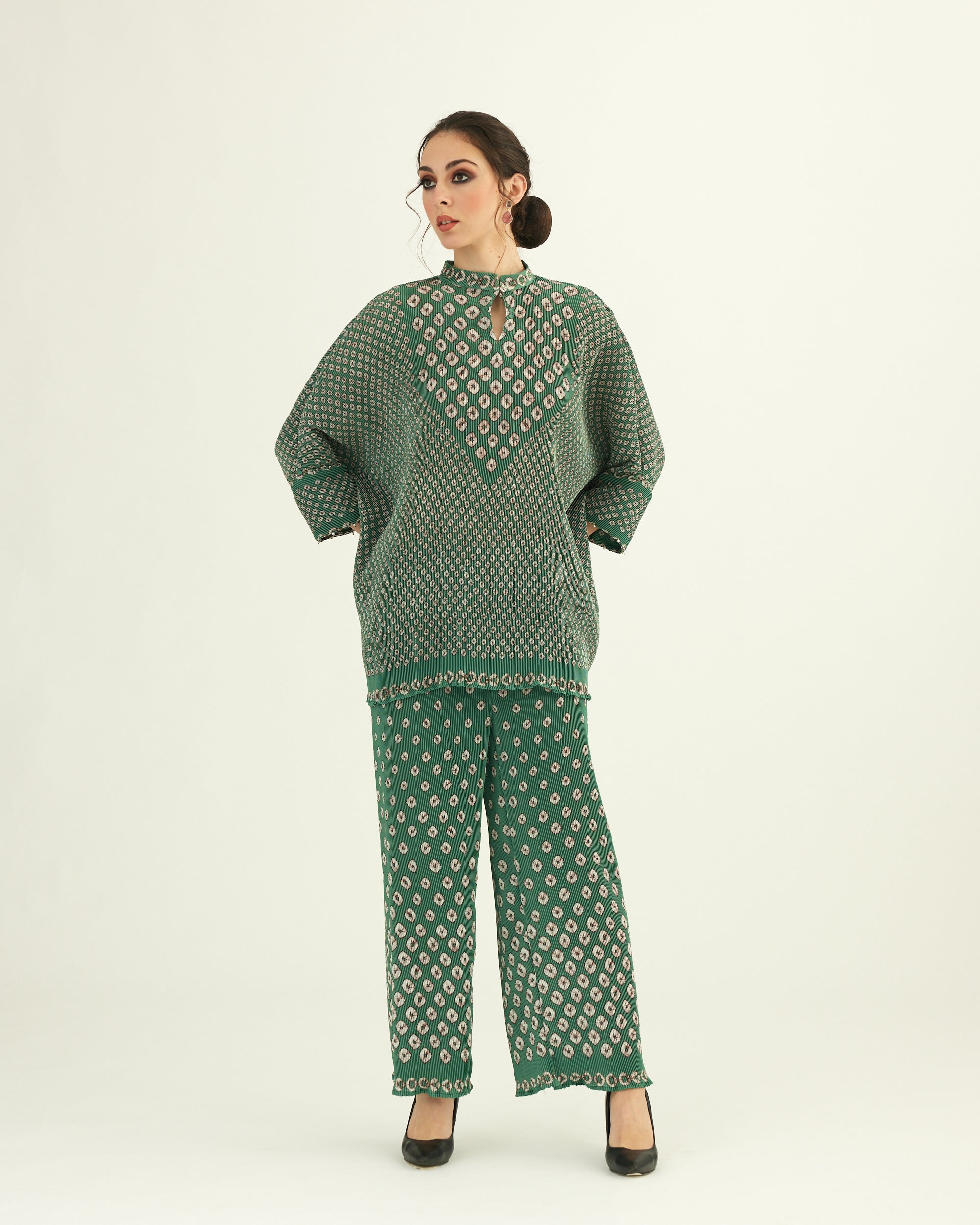 Dibbia Plisse : Chanel Jade (2pc Set)