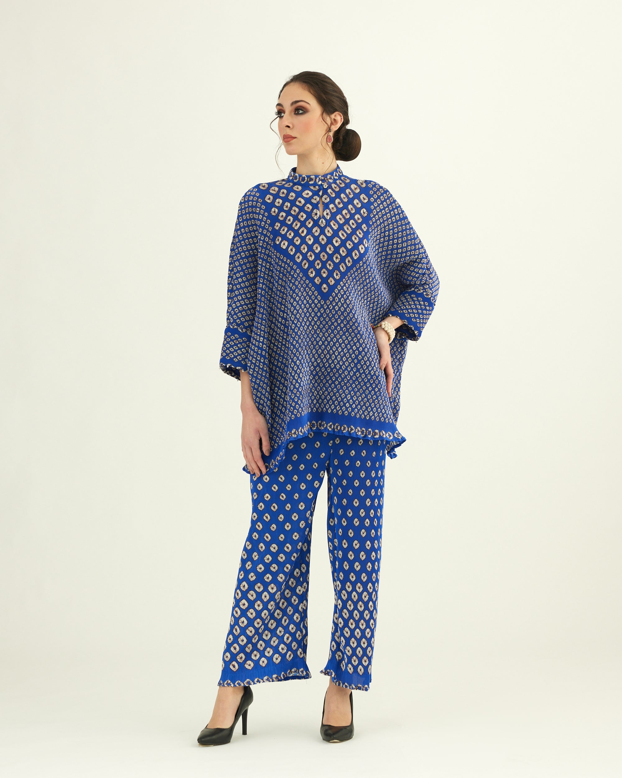 Dibbia Plisse : Chanel Cobalt (2pc Set)