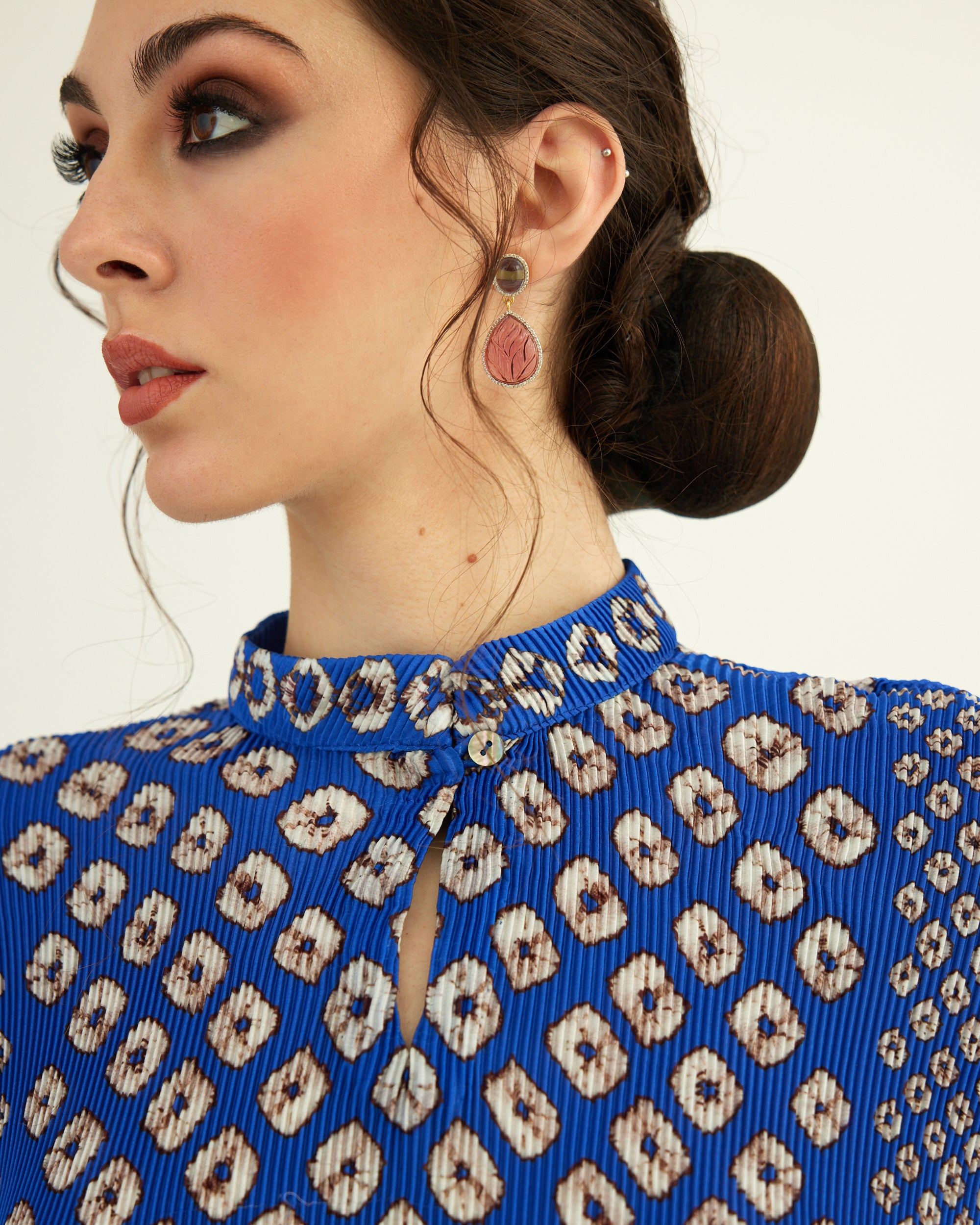 Dibbia Plisse : Chanel Cobalt (2pc Set)