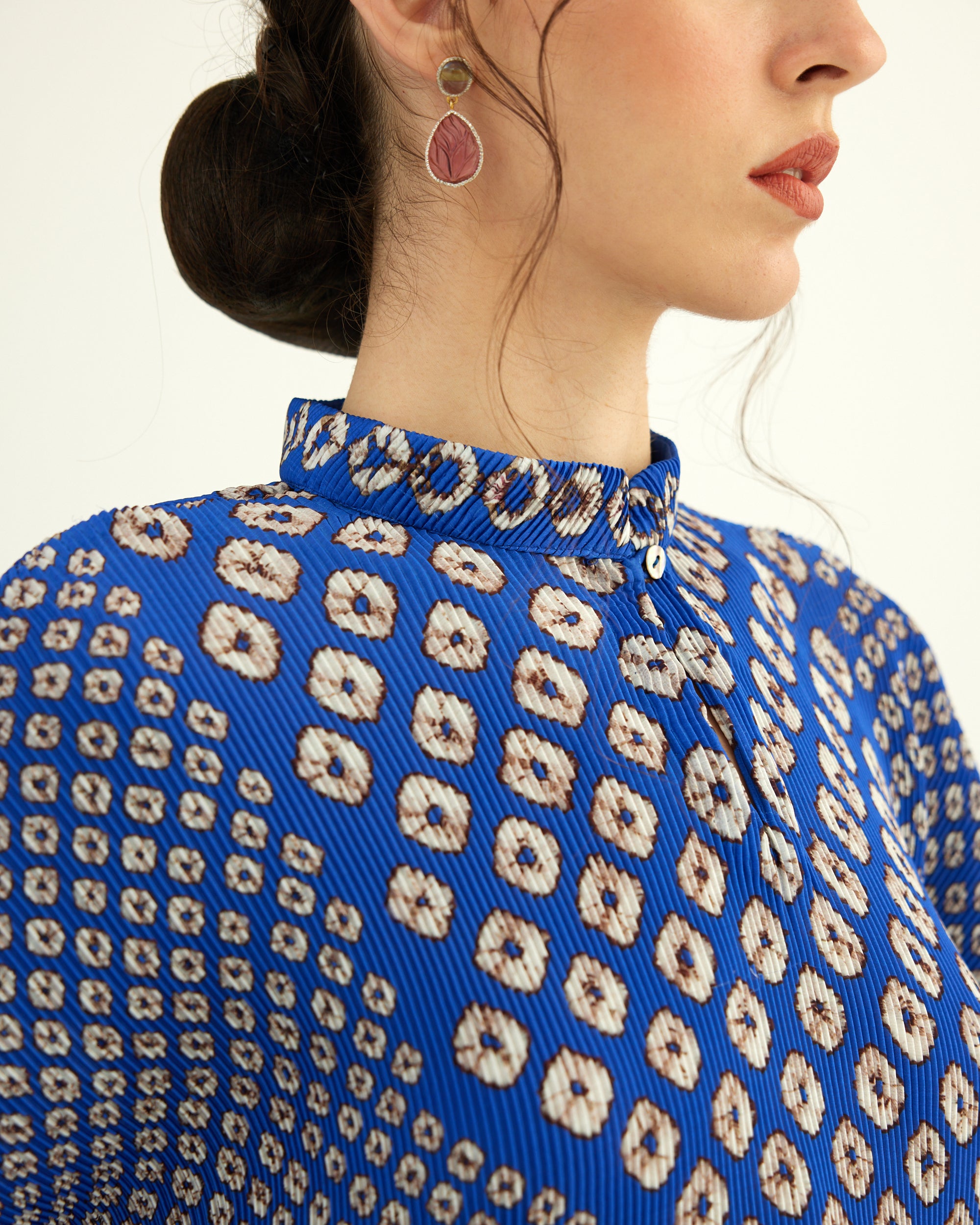 Dibbia Plisse : Chanel Cobalt (2pc Set)