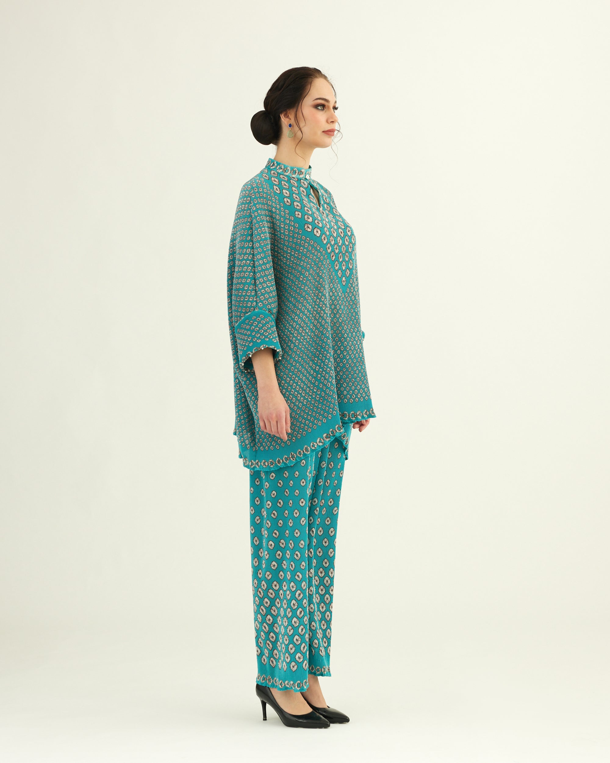 Dibbia Plisse : Chanel Turquoise (2pc Set)
