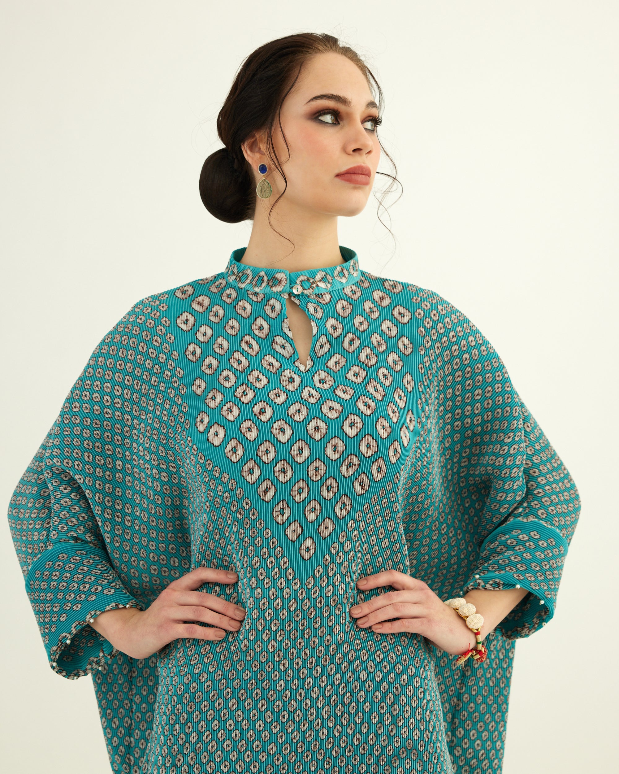 Dibbia Plisse : Chanel Turquoise (2pc Set)