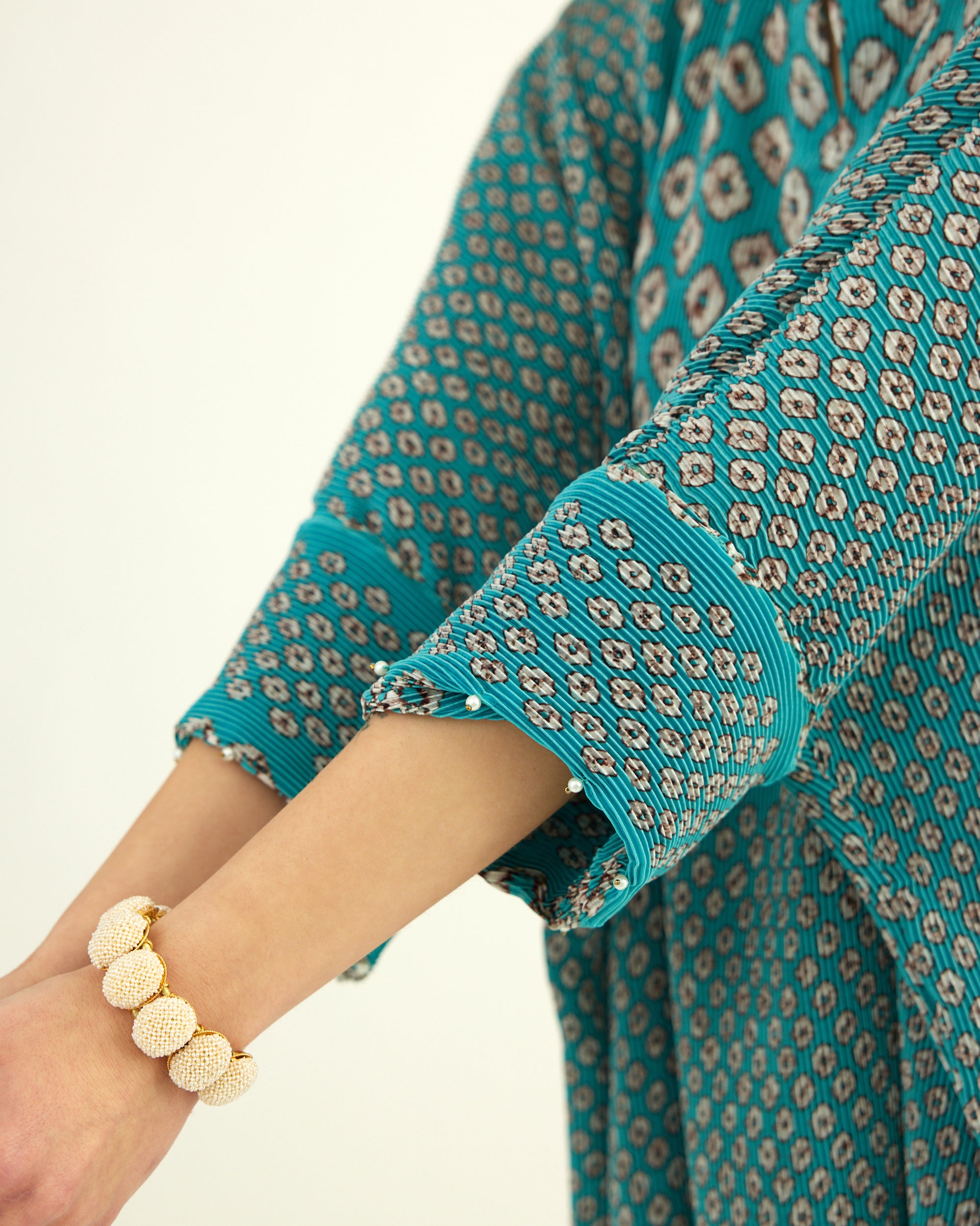 Dibbia Plisse : Chanel Turquoise (2pc Set)