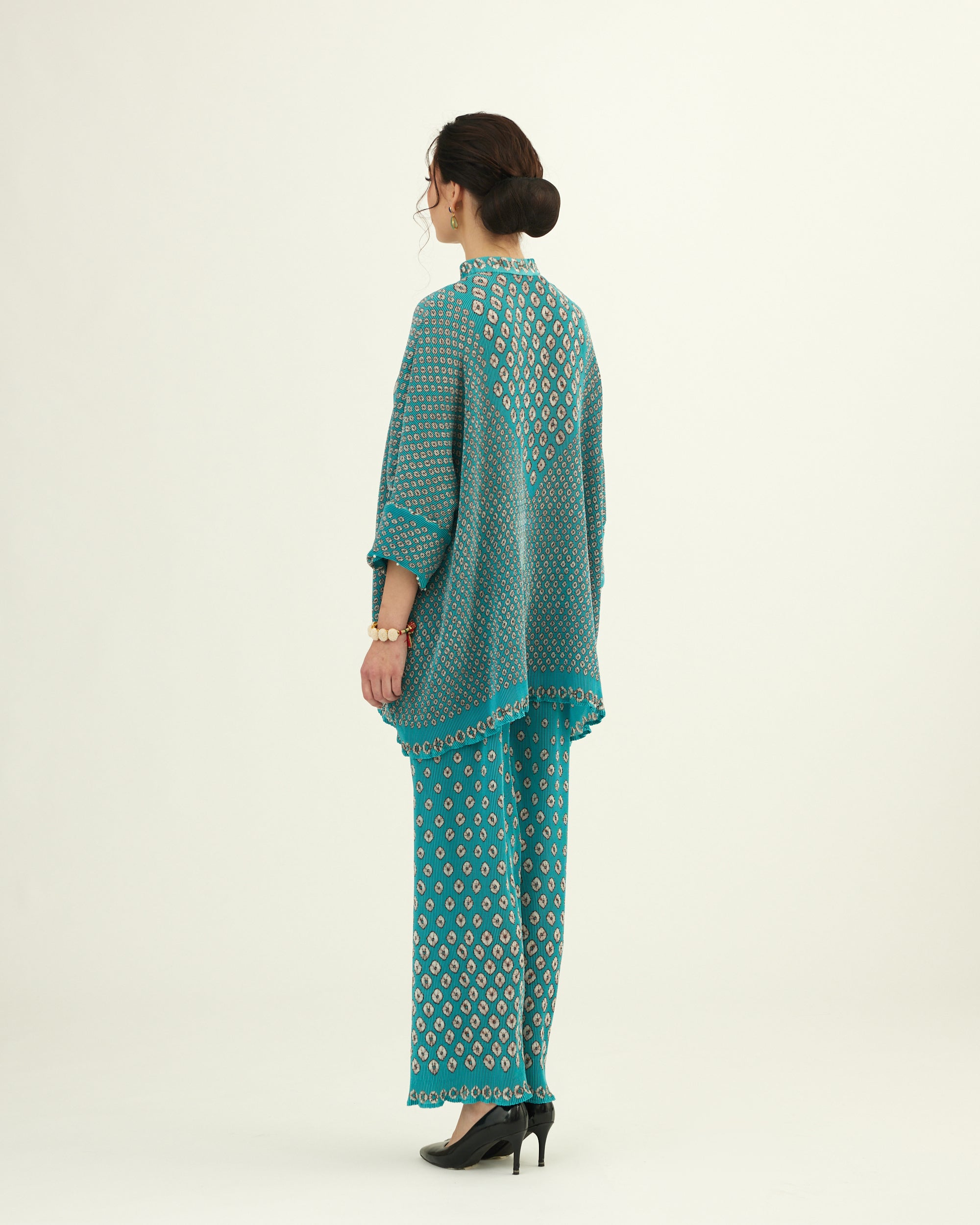 Dibbia Plisse : Chanel Turquoise (2pc Set)