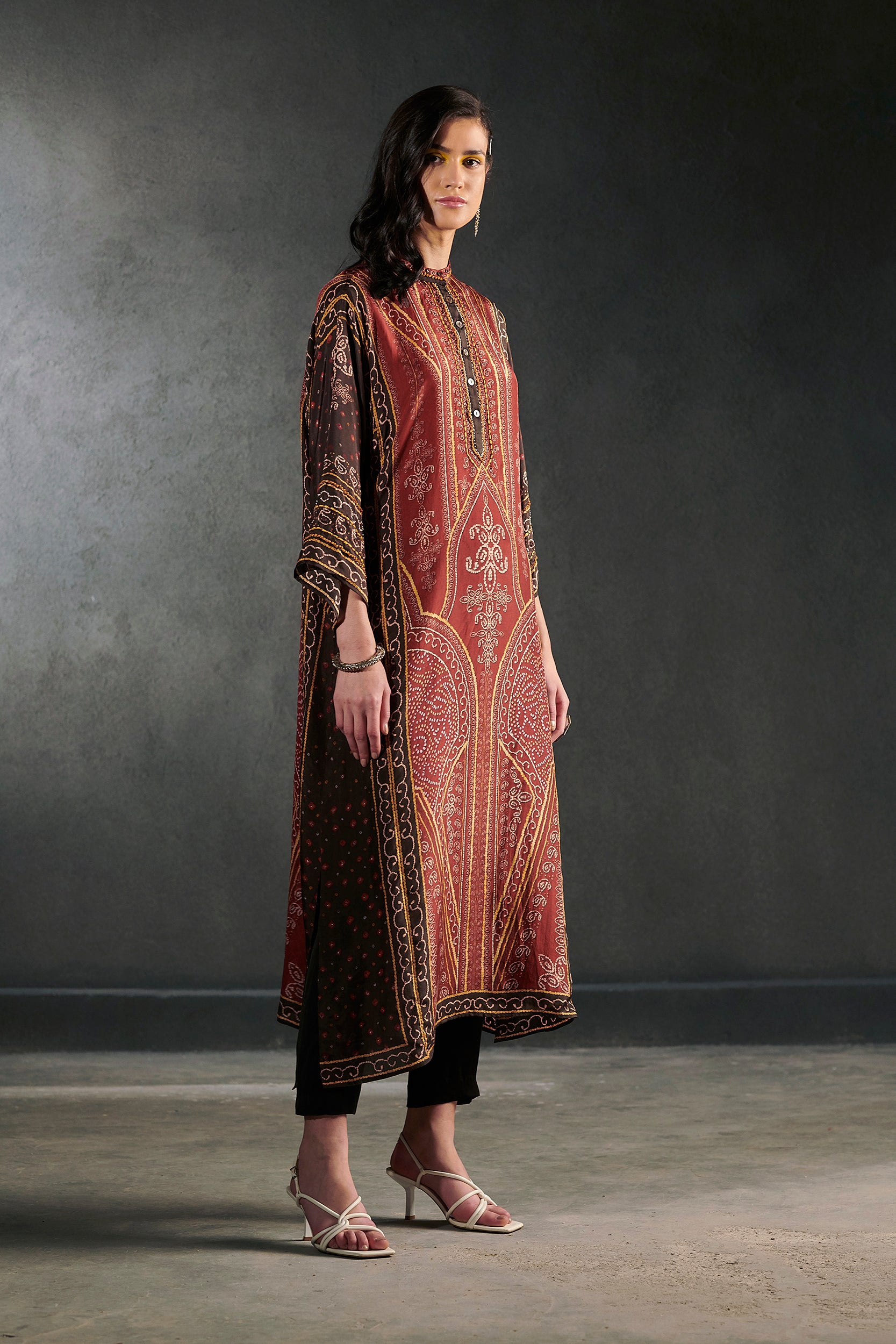 Bikaner Ghazala - Burgundy