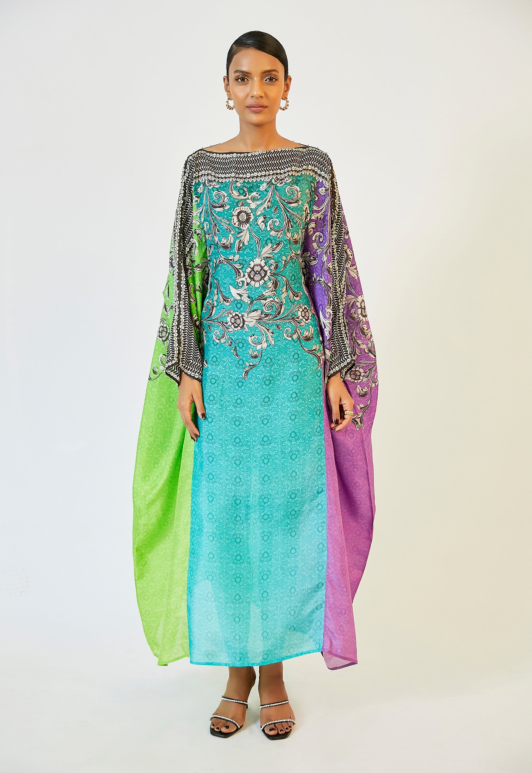 Filigree : Aayat - Lime/Purple