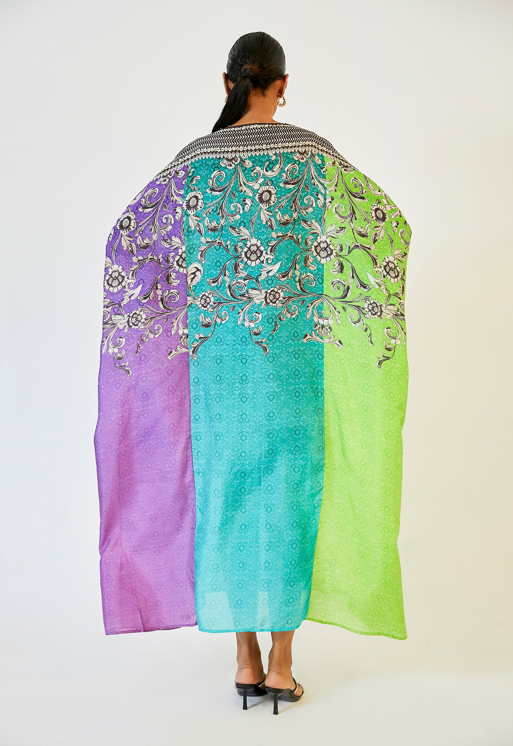 Filigree : Aayat - Lime/Purple