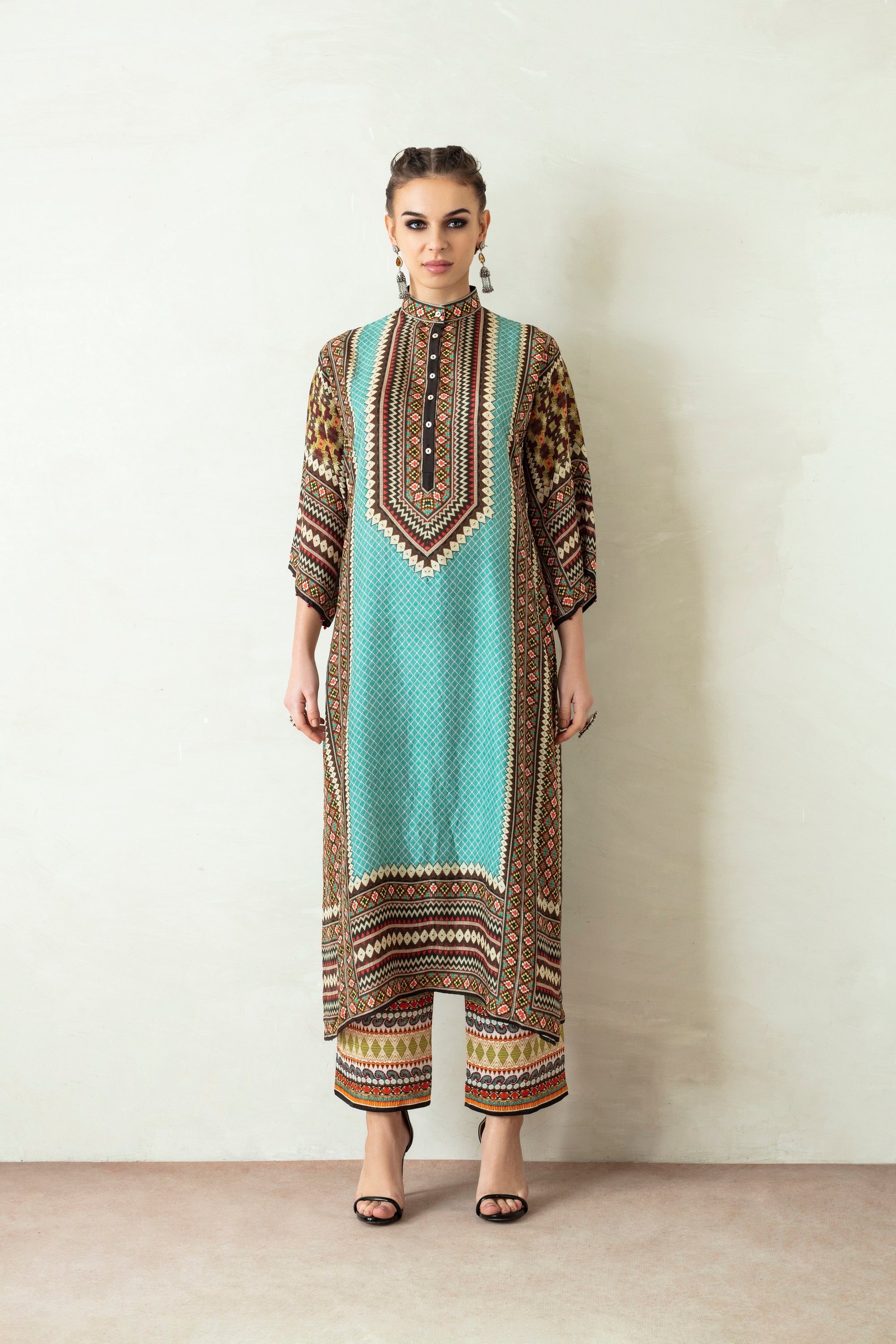 Suzani : Ghazala - Aqua