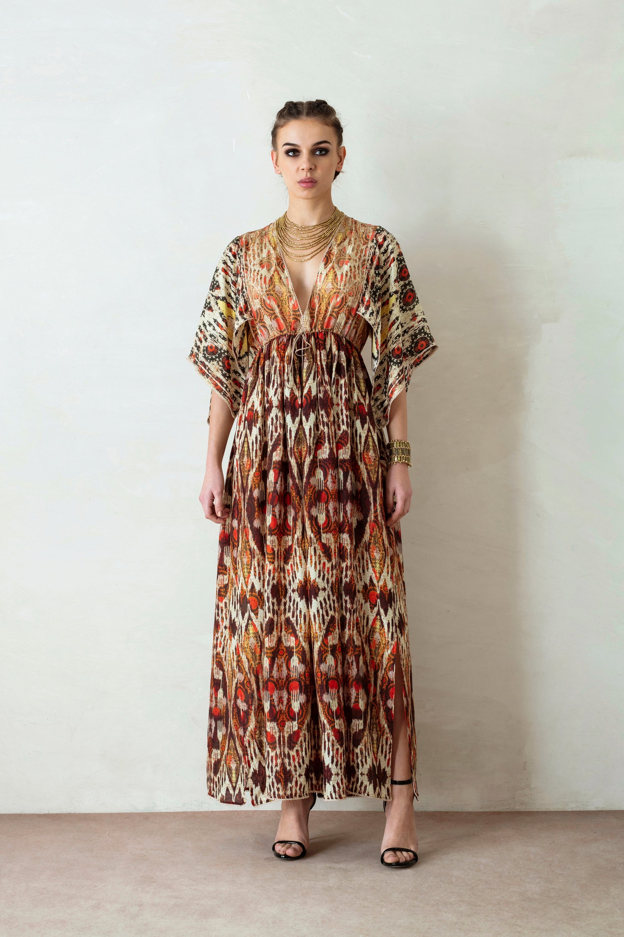 Uzbek : Parizad - Beige/Brown