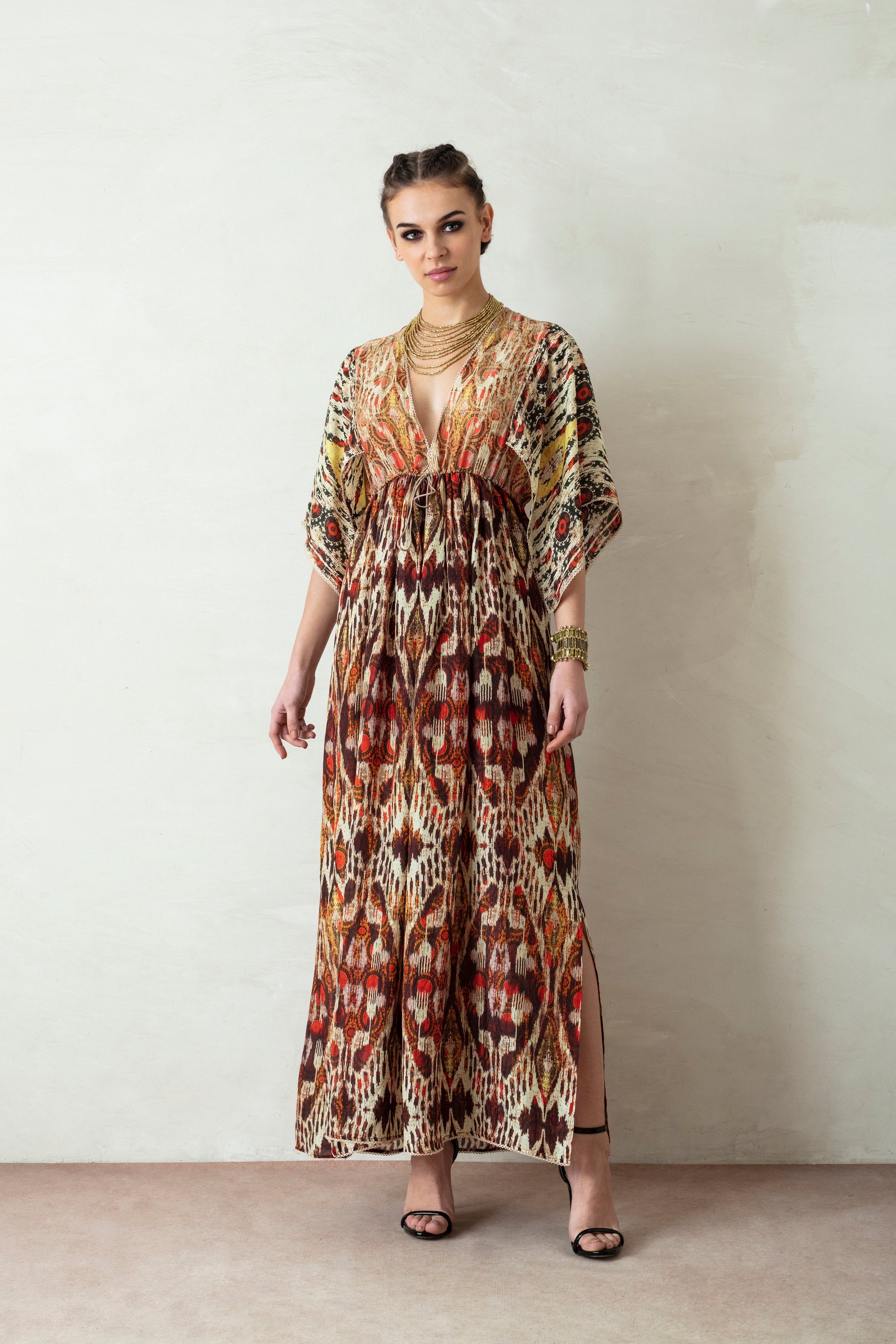 Uzbek : Parizad - Beige/Brown