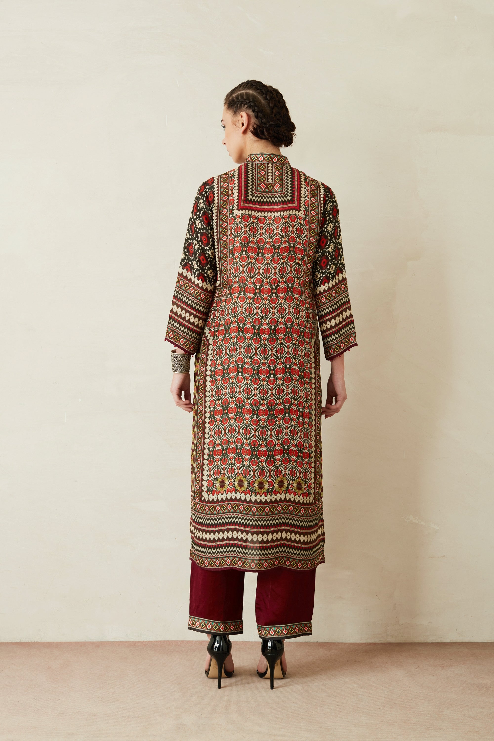 Bagru : Champa - Maroon