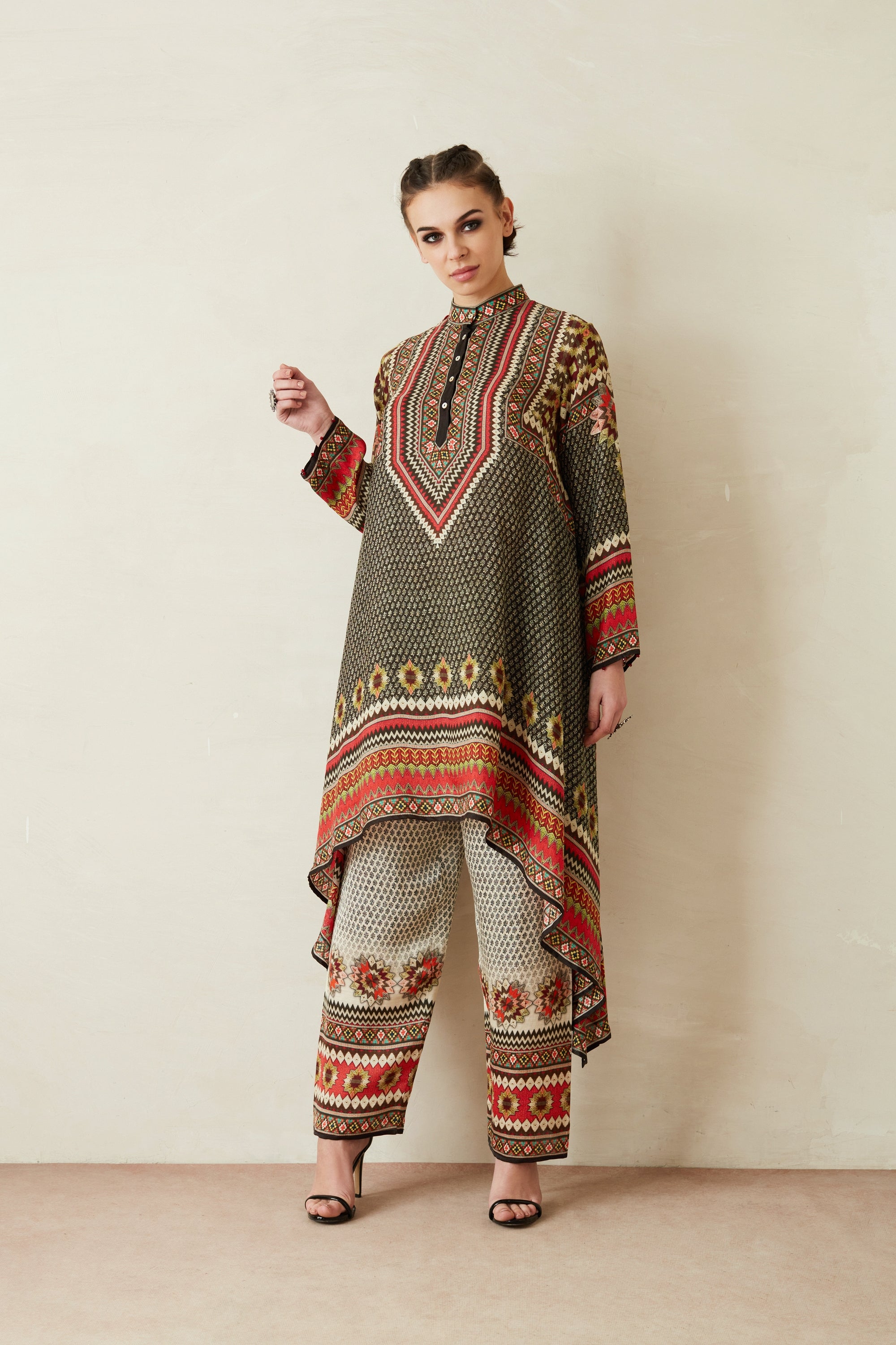 Bagru : Navya - Charcoal
