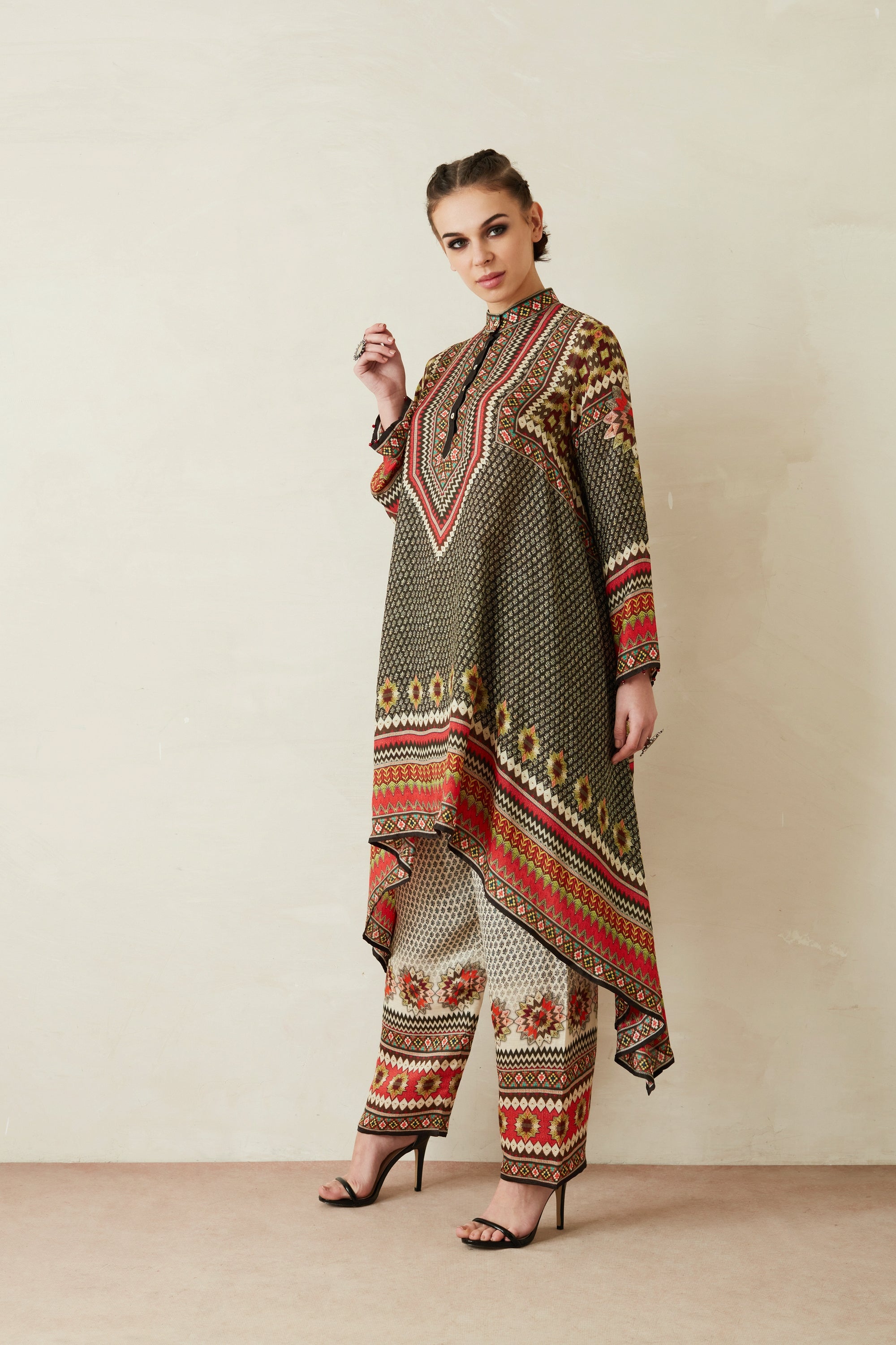 Bagru : Navya - Charcoal